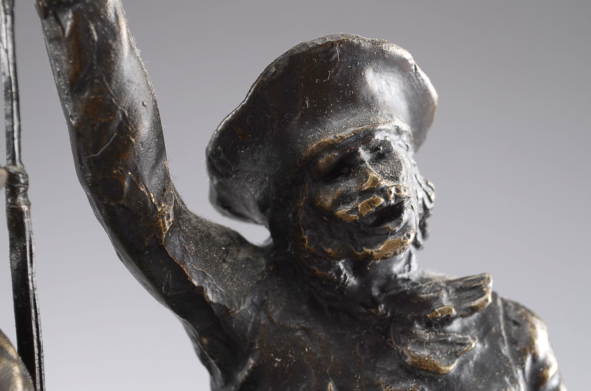 Bronze Sculpture Reproduction of Frederic Remington's "Coming Through the Rye"