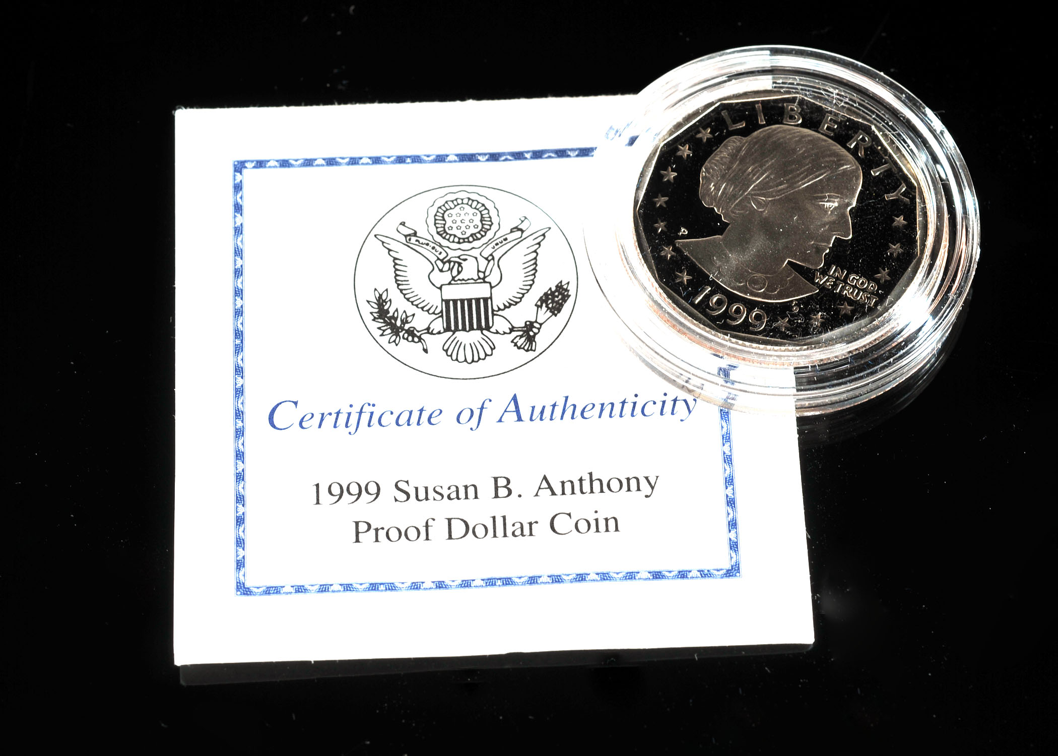 1999 P Susan B. Anthony dollar proof coin