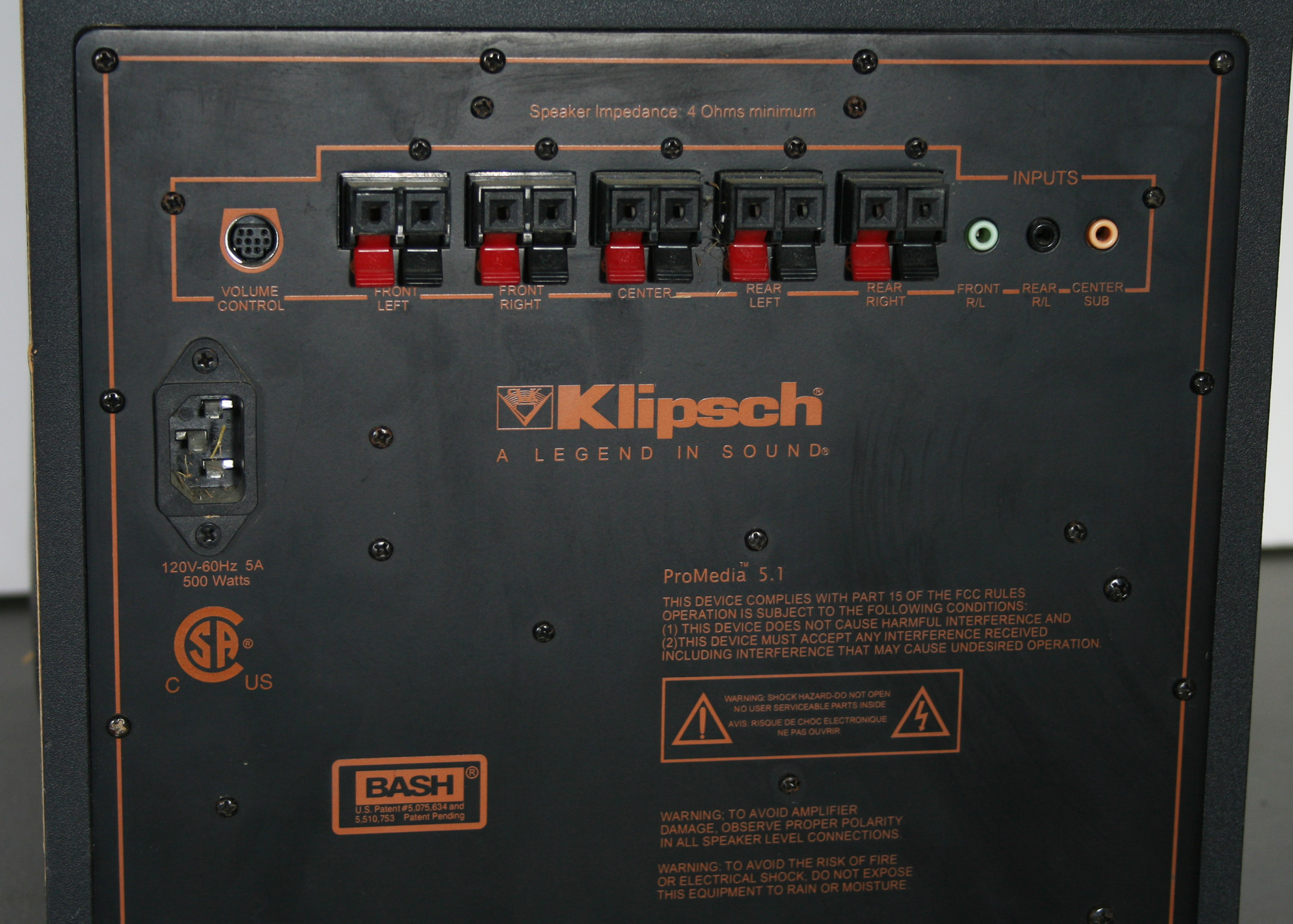 Klipsch ProMedia Ultra 5.1 Multimedia Subwoofer