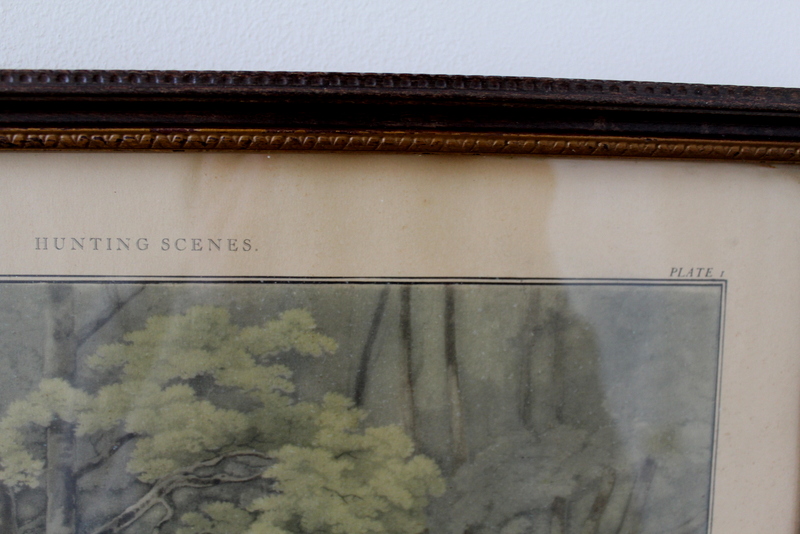 Hunting Scenes Vintage Print