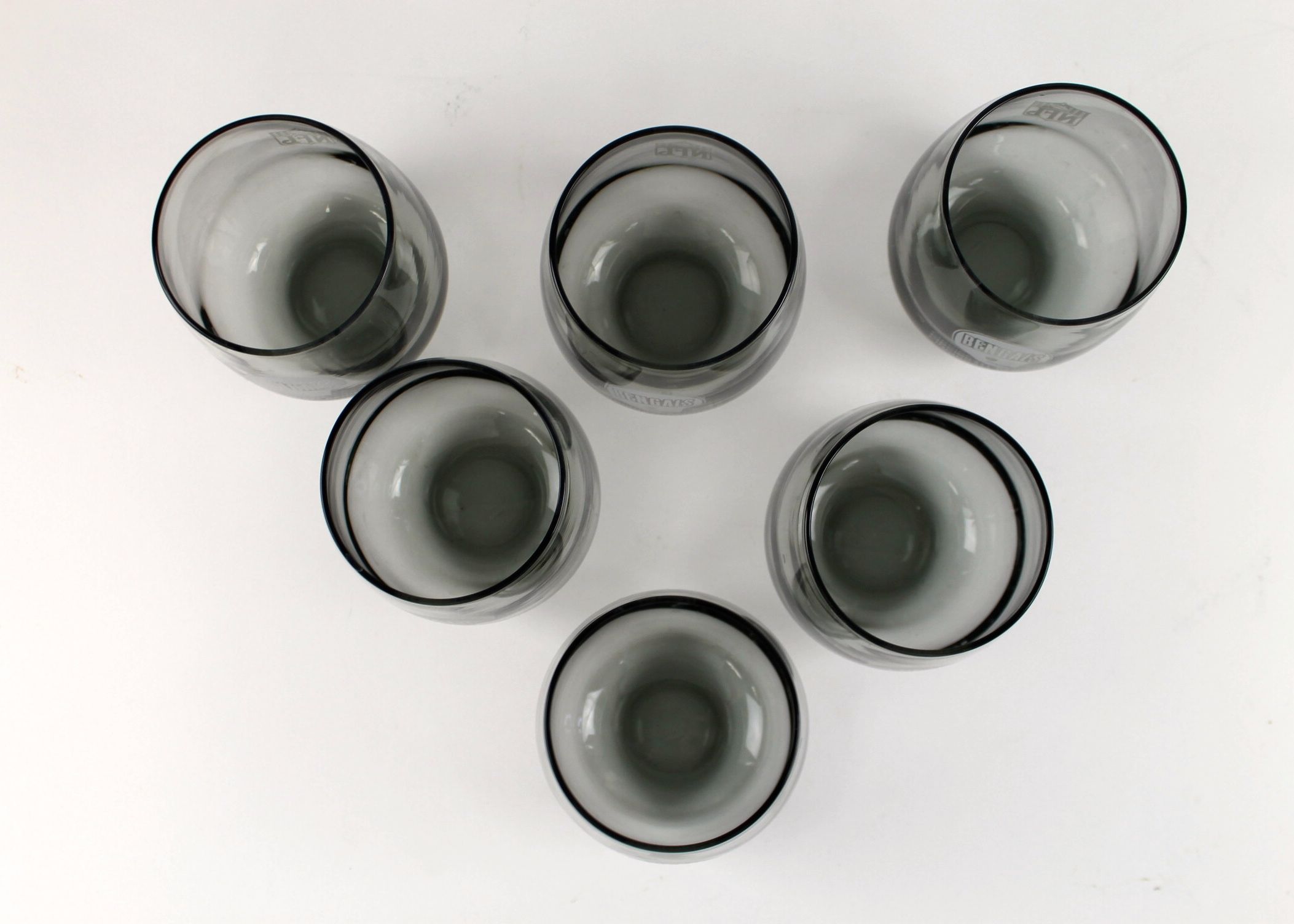 Set of Six Vintage Cincinnati Bengals Glasses