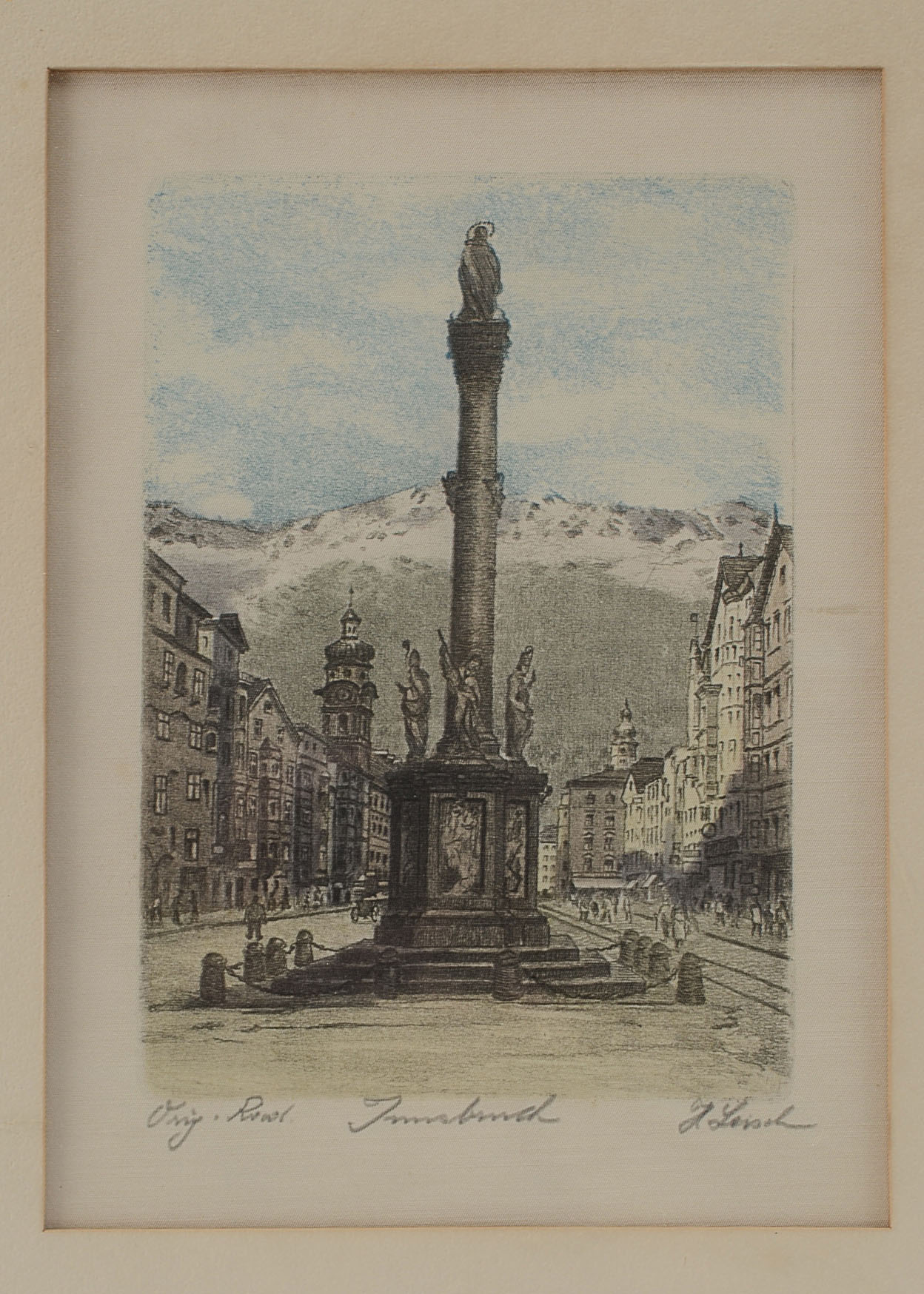 Original Silk Etching by H. Leisch