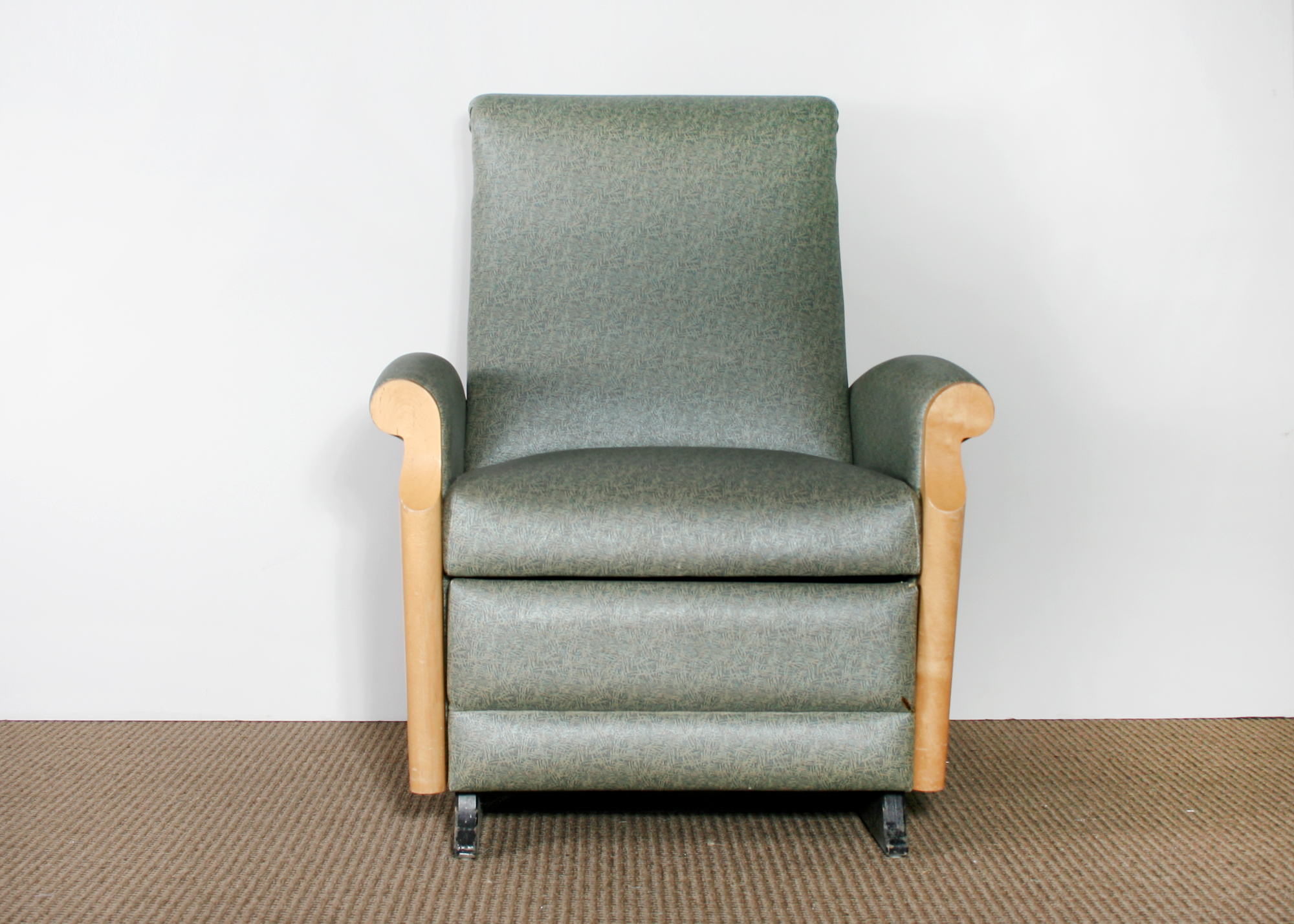 Vintage Vinyl Covered Armchair 