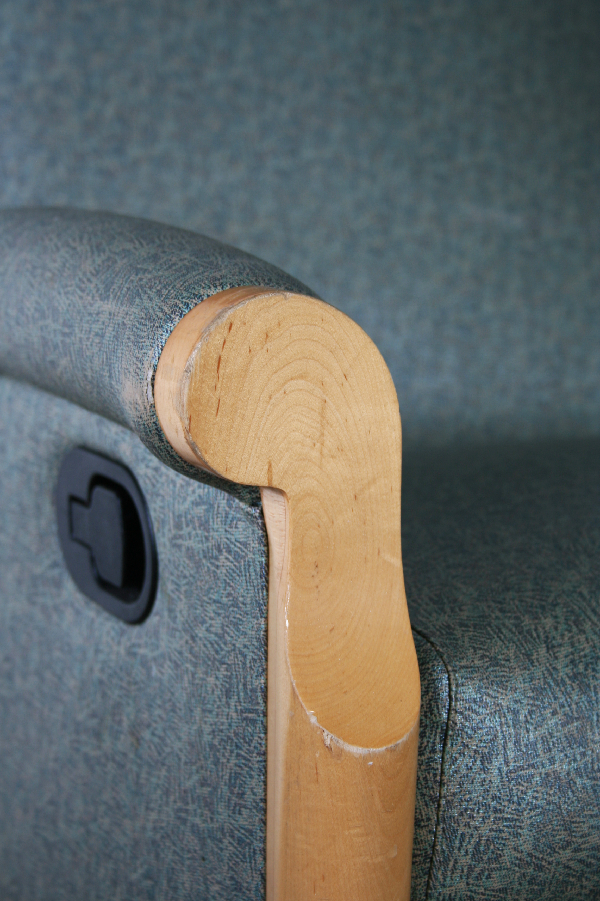 Vintage Vinyl Covered Armchair 