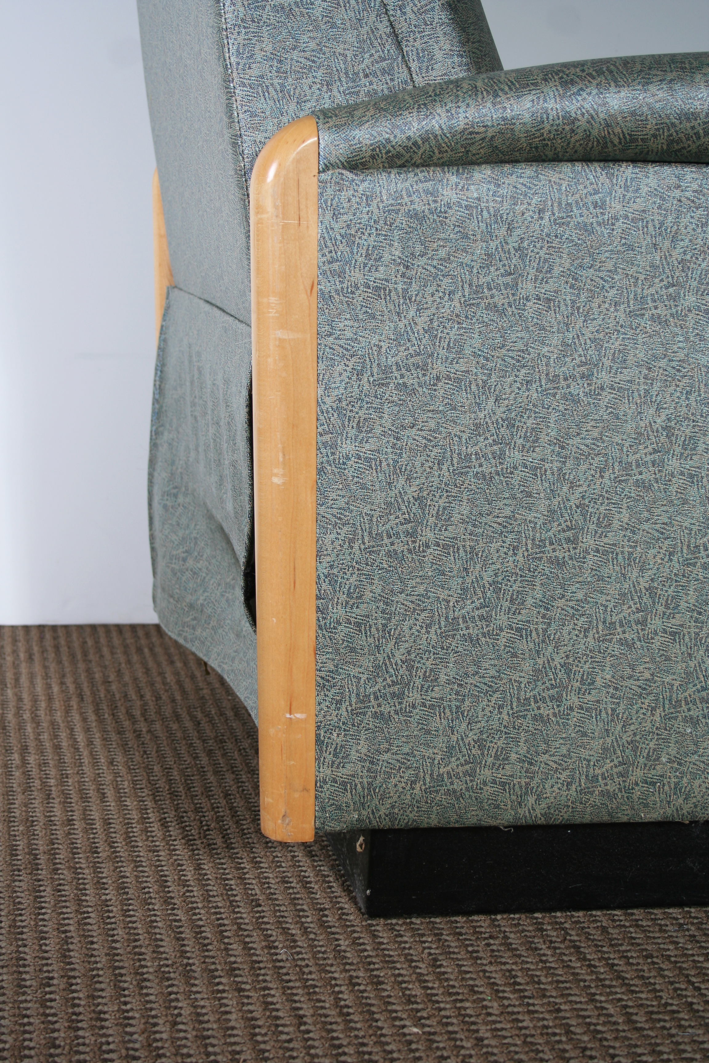 Vintage Vinyl Covered Armchair 