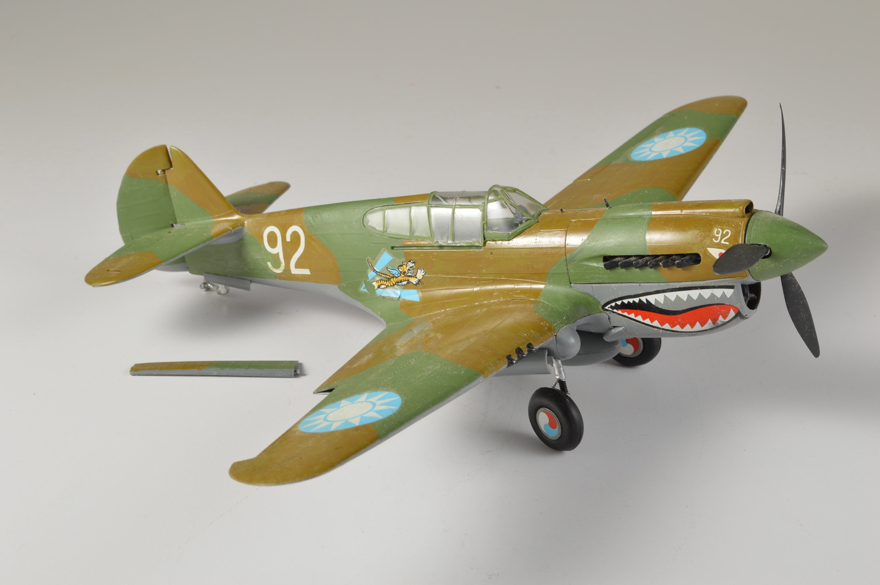 Three Vintage Hand Crafted Airplane Models