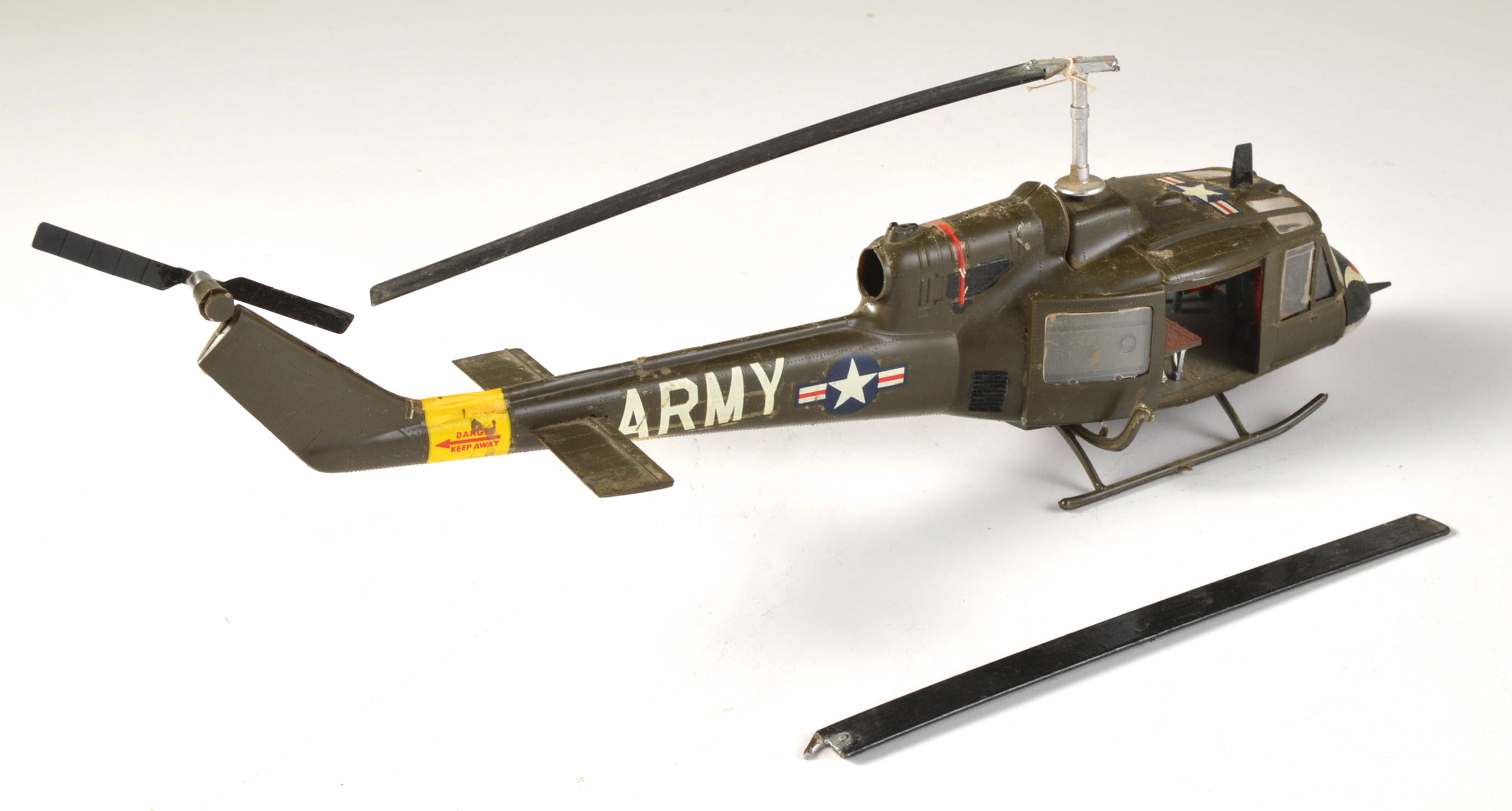 Three Vintage Hand Crafted Airplane Models