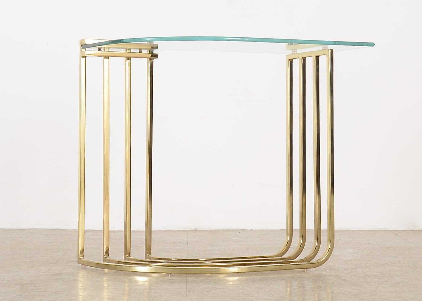 Brass and Glass Occasional Table