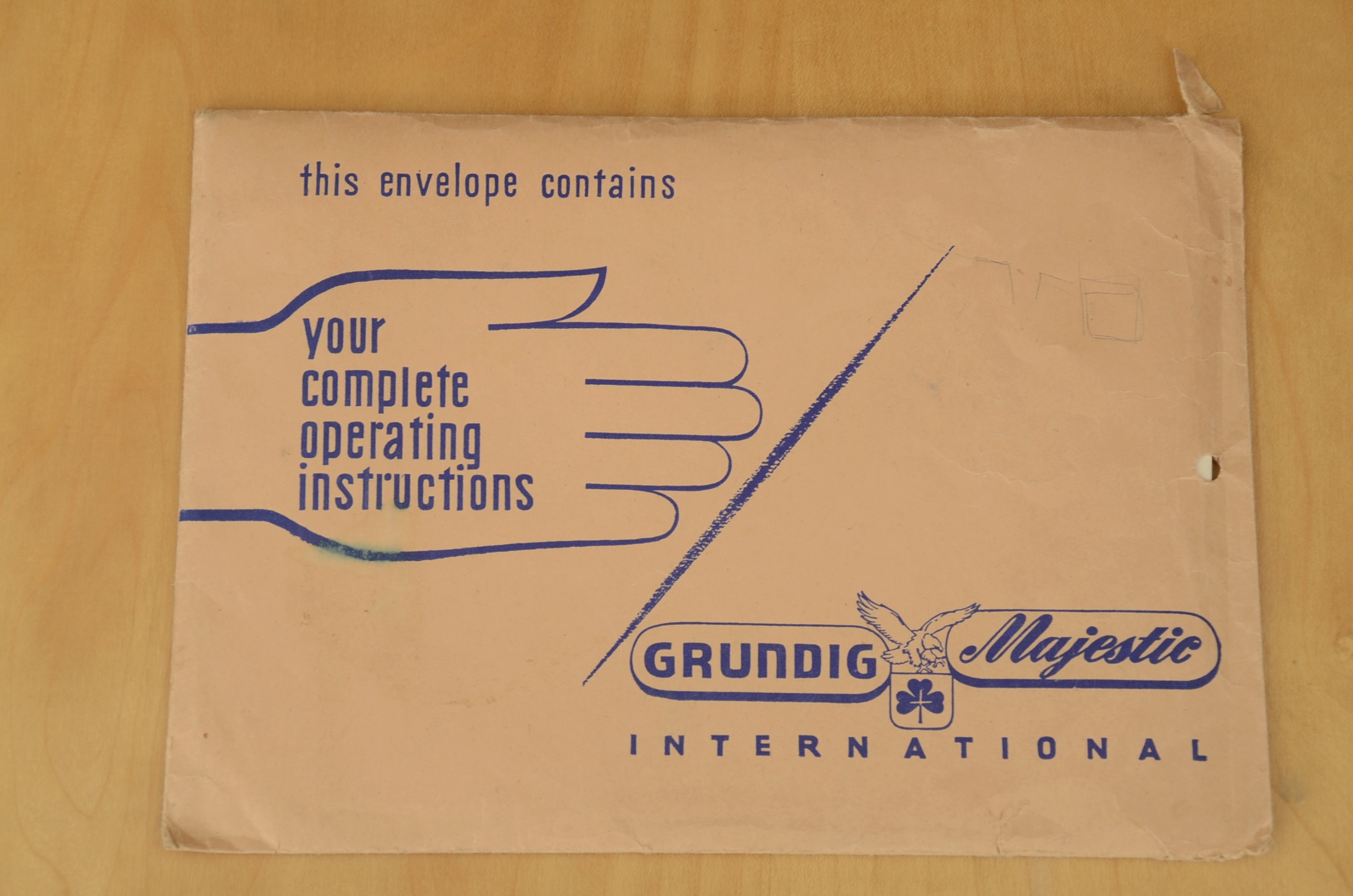 Mid Century Modern Grundig Majestic Model 7056 Stereo/Turntable Console