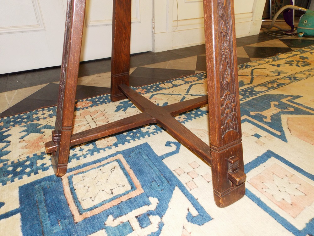 A Vintage Romweber Eight Sided Tall Table