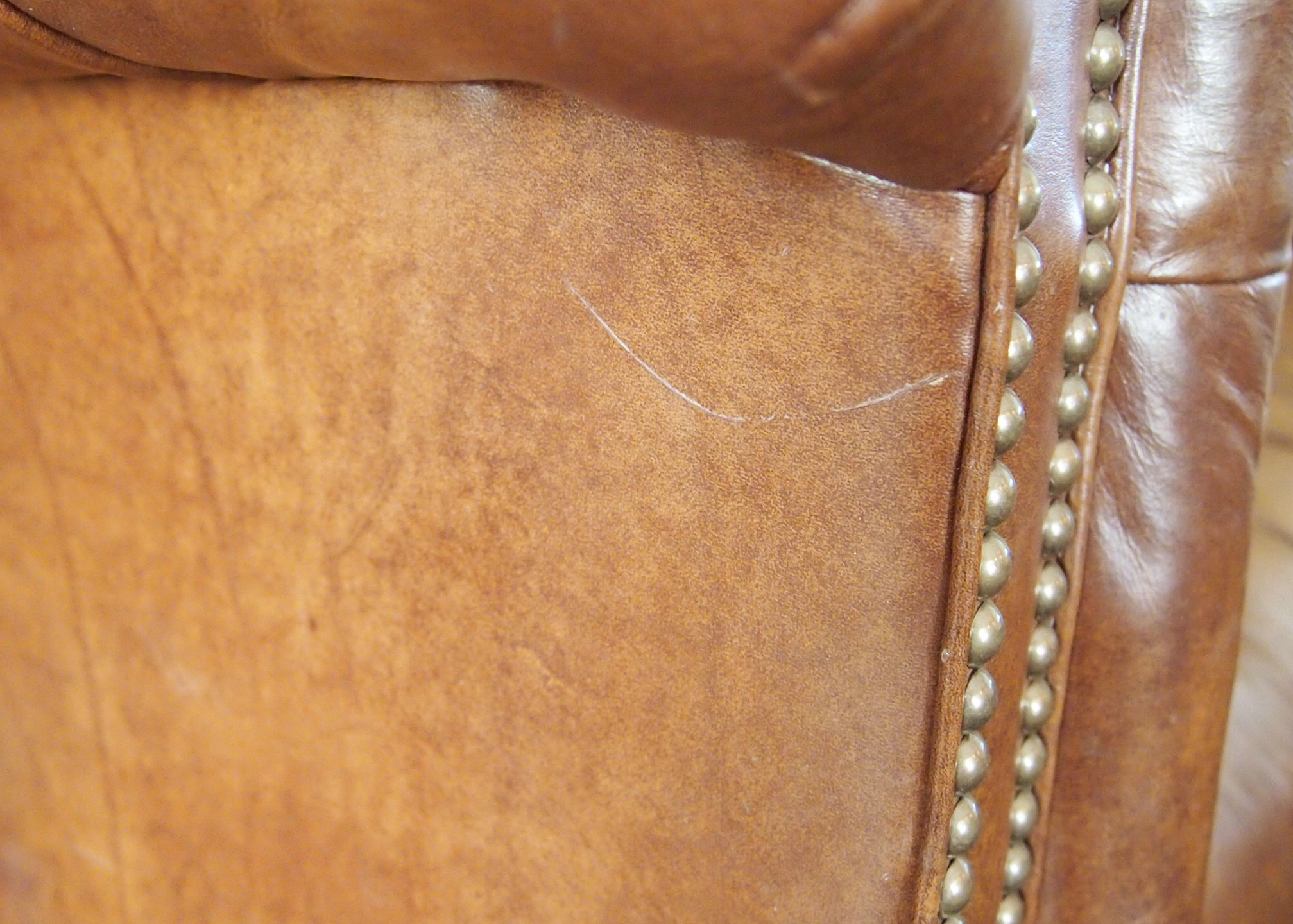 Tufted Leather Chesterfield Sofa