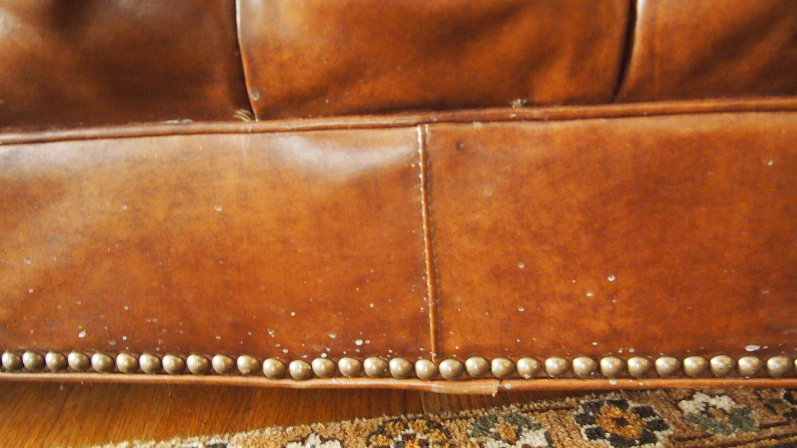 Tufted Leather Chesterfield Sofa