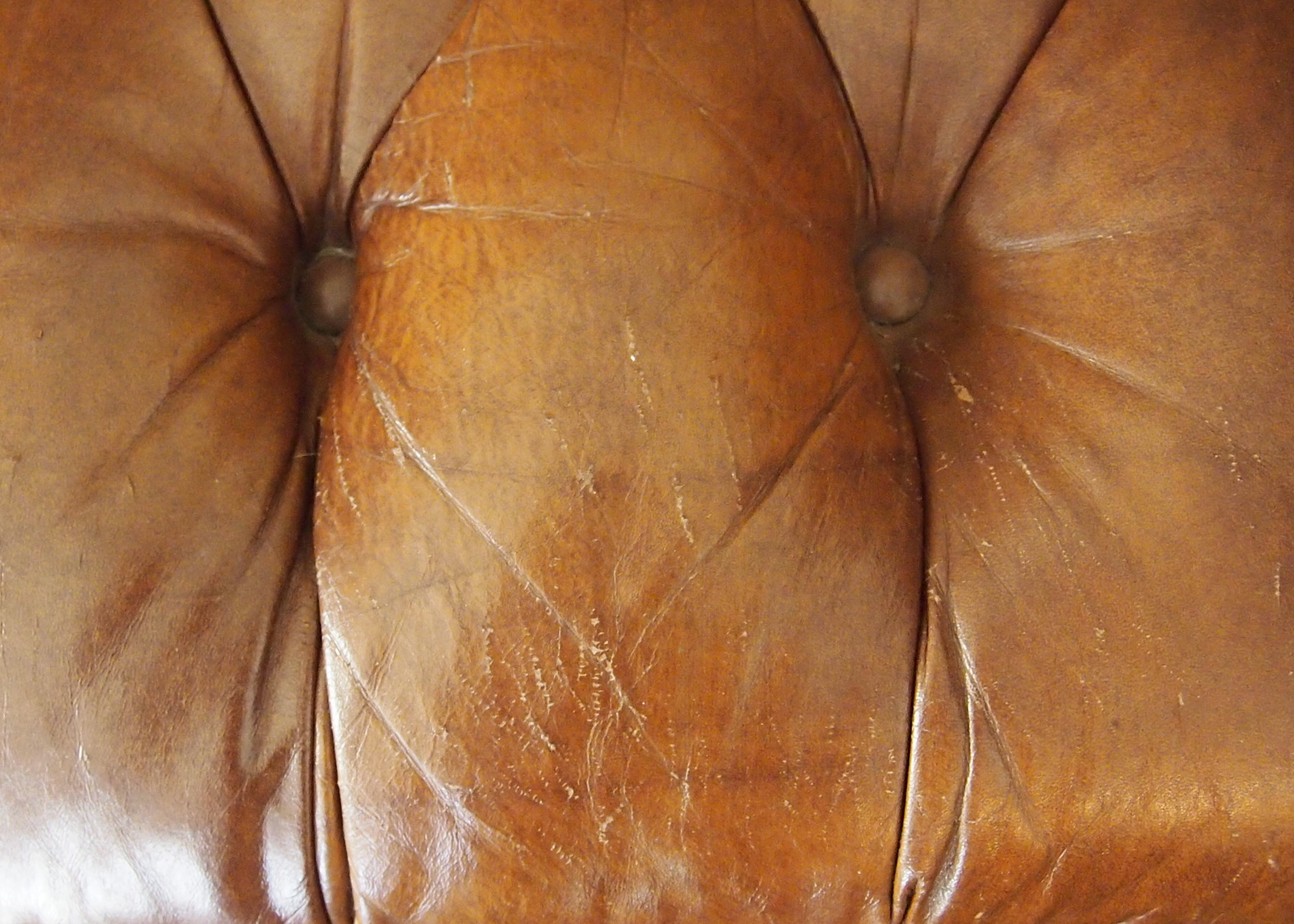 Tufted Leather Chesterfield Sofa