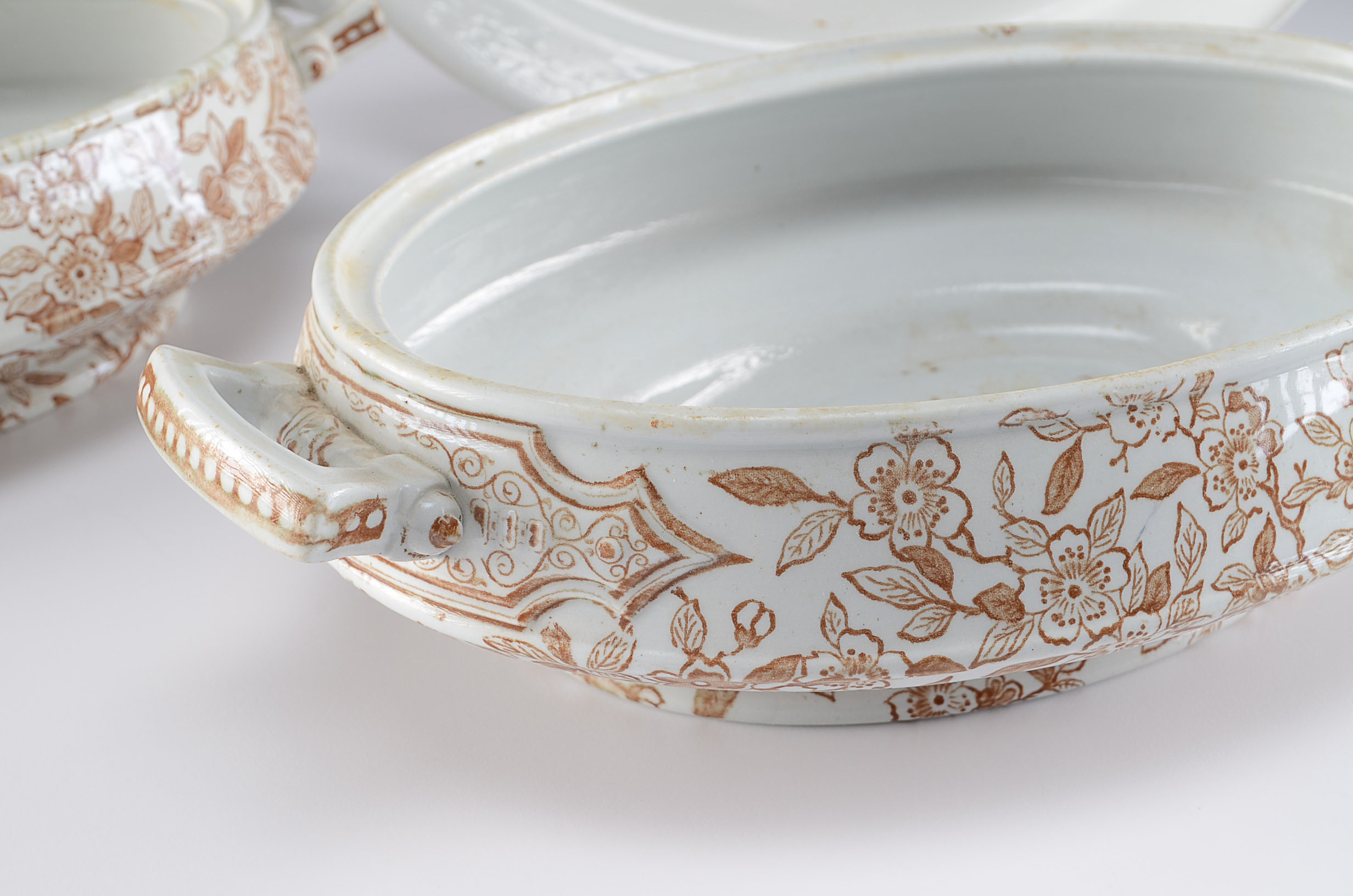 Collection of Ironstone Serving Pieces 