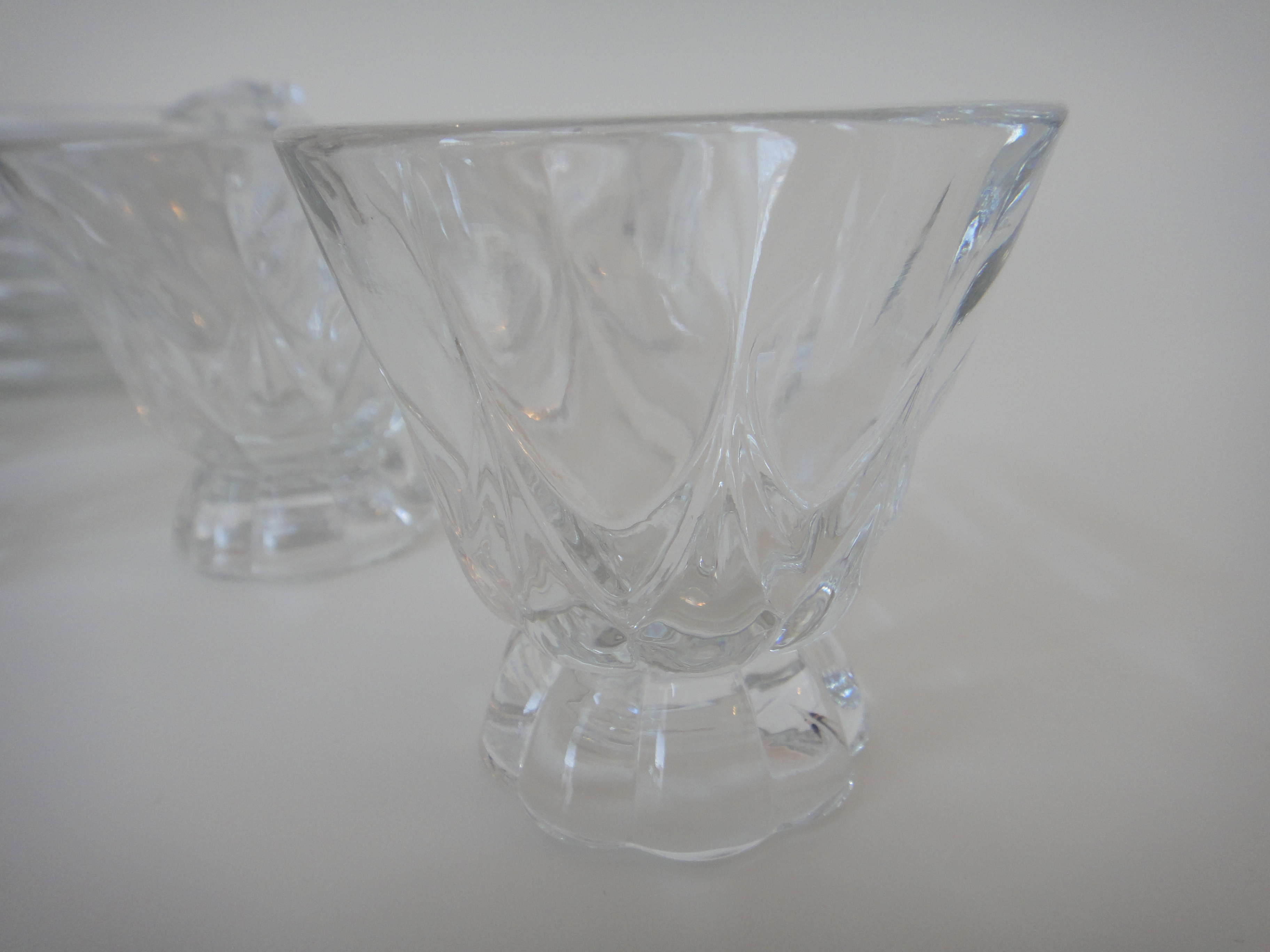 18-Piece Vintage Glass Snack Set