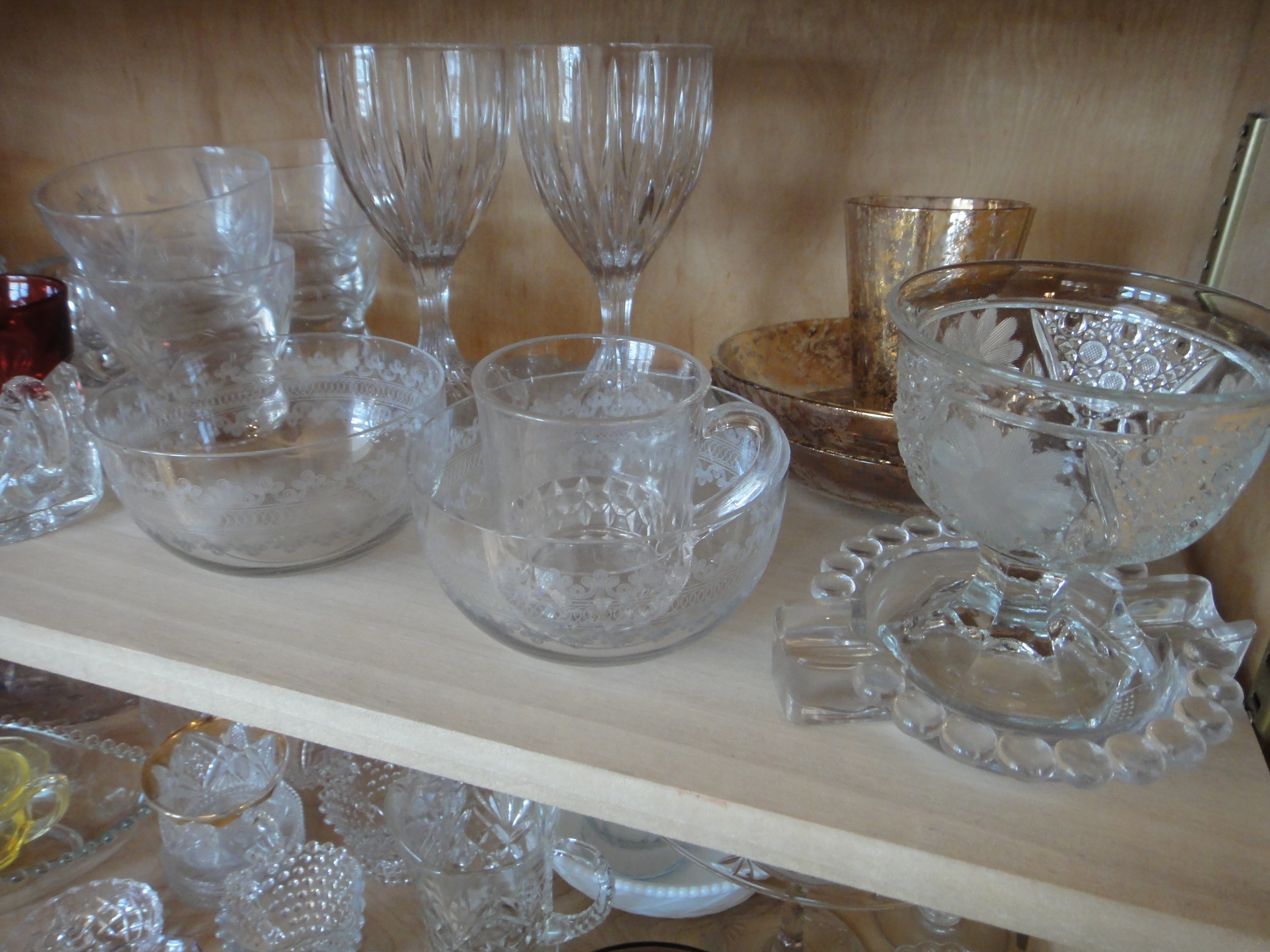Wonderful Collection Vintage Crystal and Early American Pressed Glass