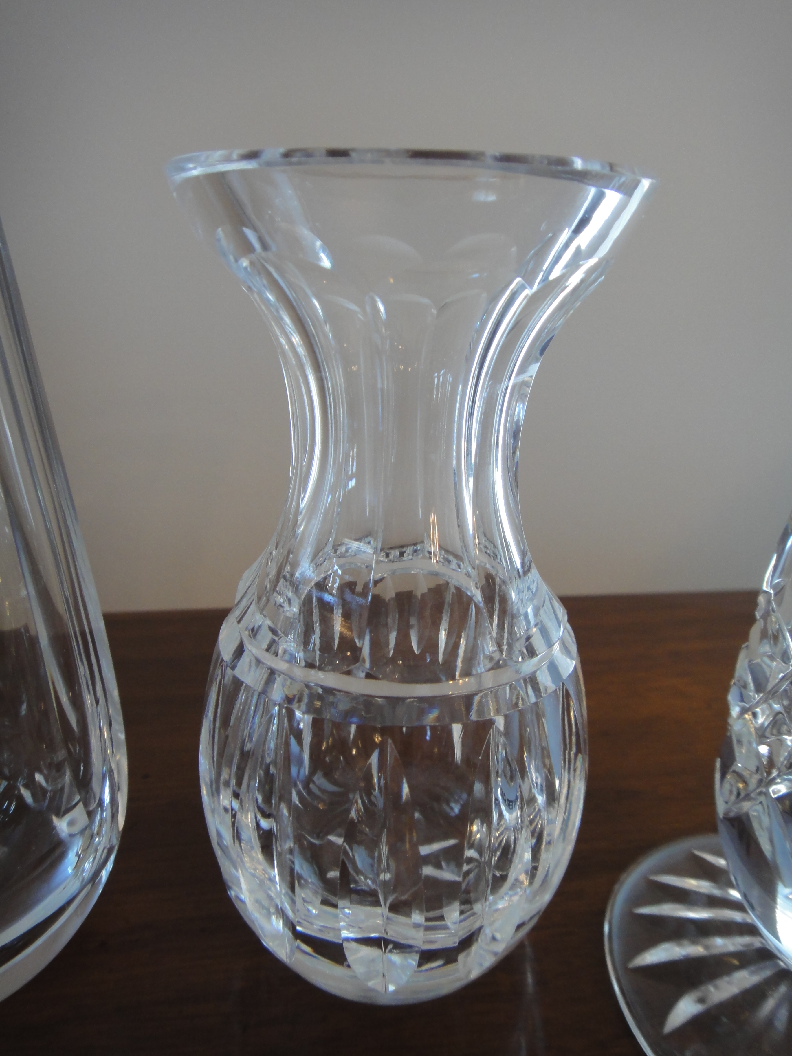Group of Four Vintage Crystal Bud Vases