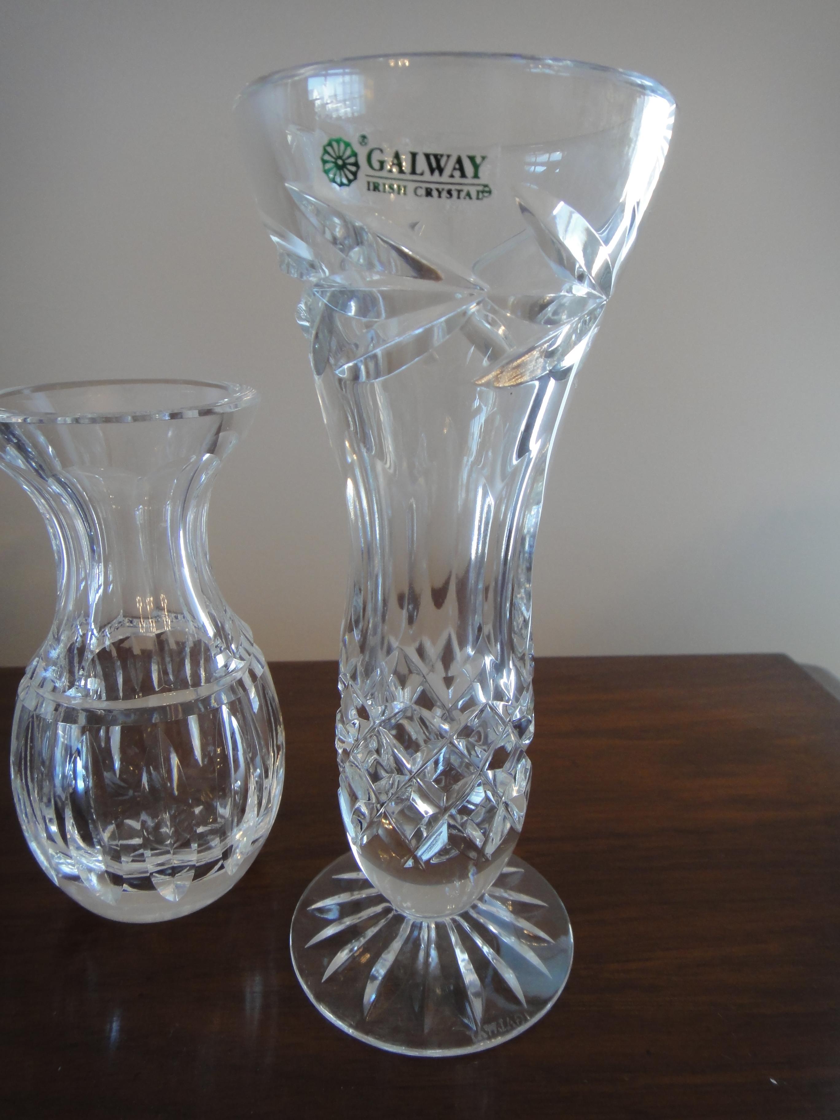 Group of Four Vintage Crystal Bud Vases