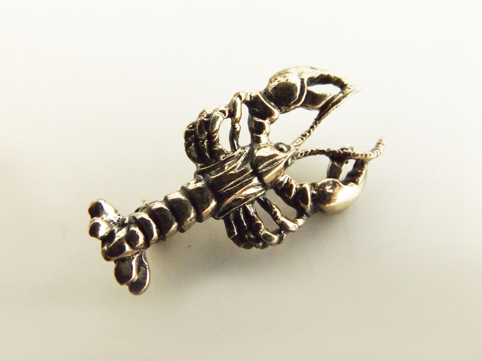 A Sterling Silver Lobster Pin