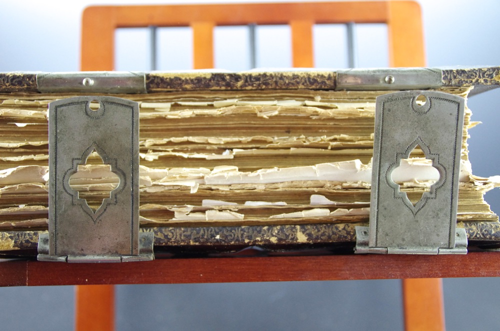 Antique German Bible with Many Illustrations Published in Cincinnati