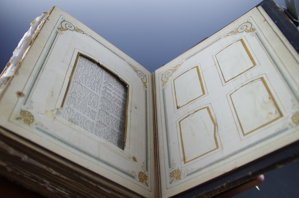 Antique German Bible with Many Illustrations Published in Cincinnati