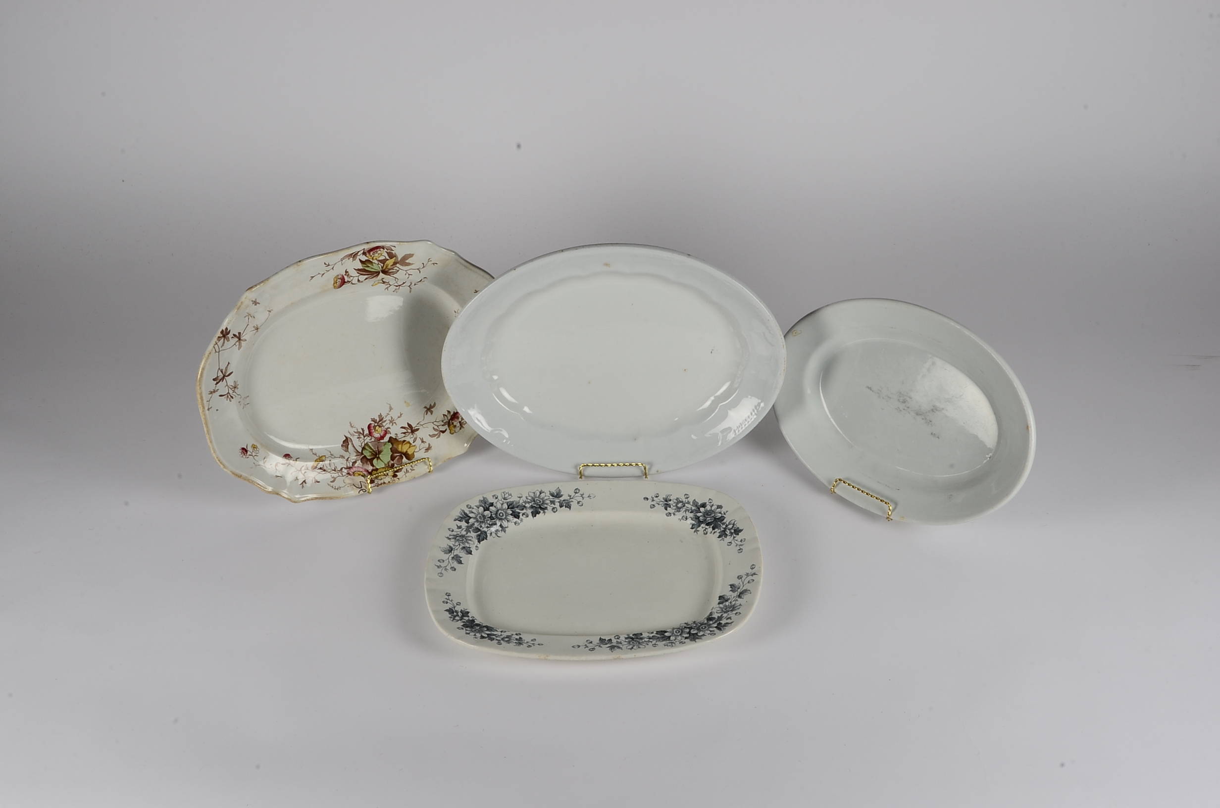 A Collection of Vintage English Ironstone Serving Platters