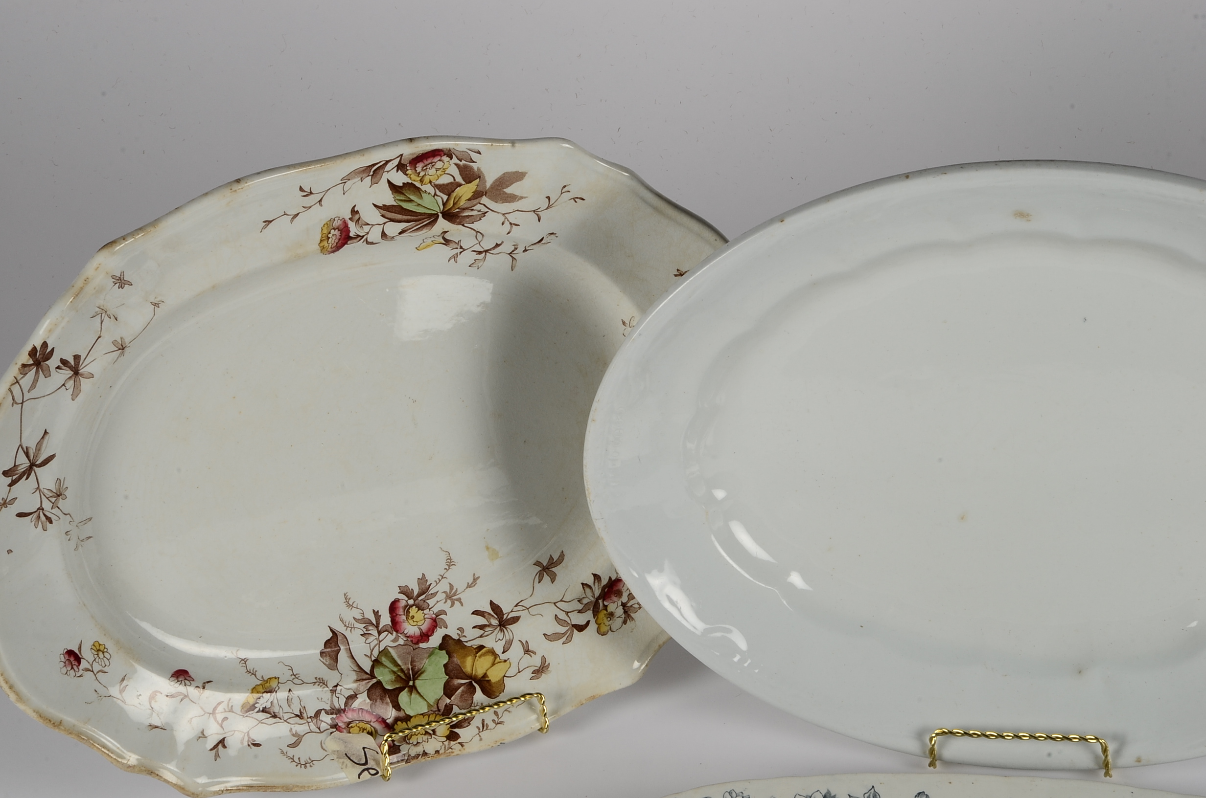 A Collection of Vintage English Ironstone Serving Platters
