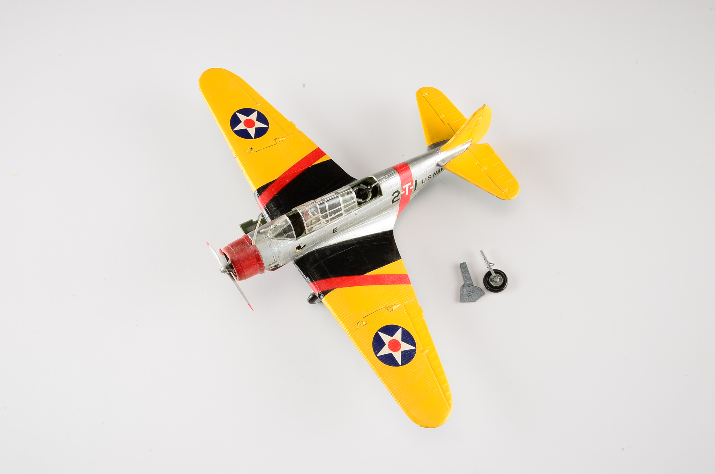 Three Vintage Handcrafted Airplane Models