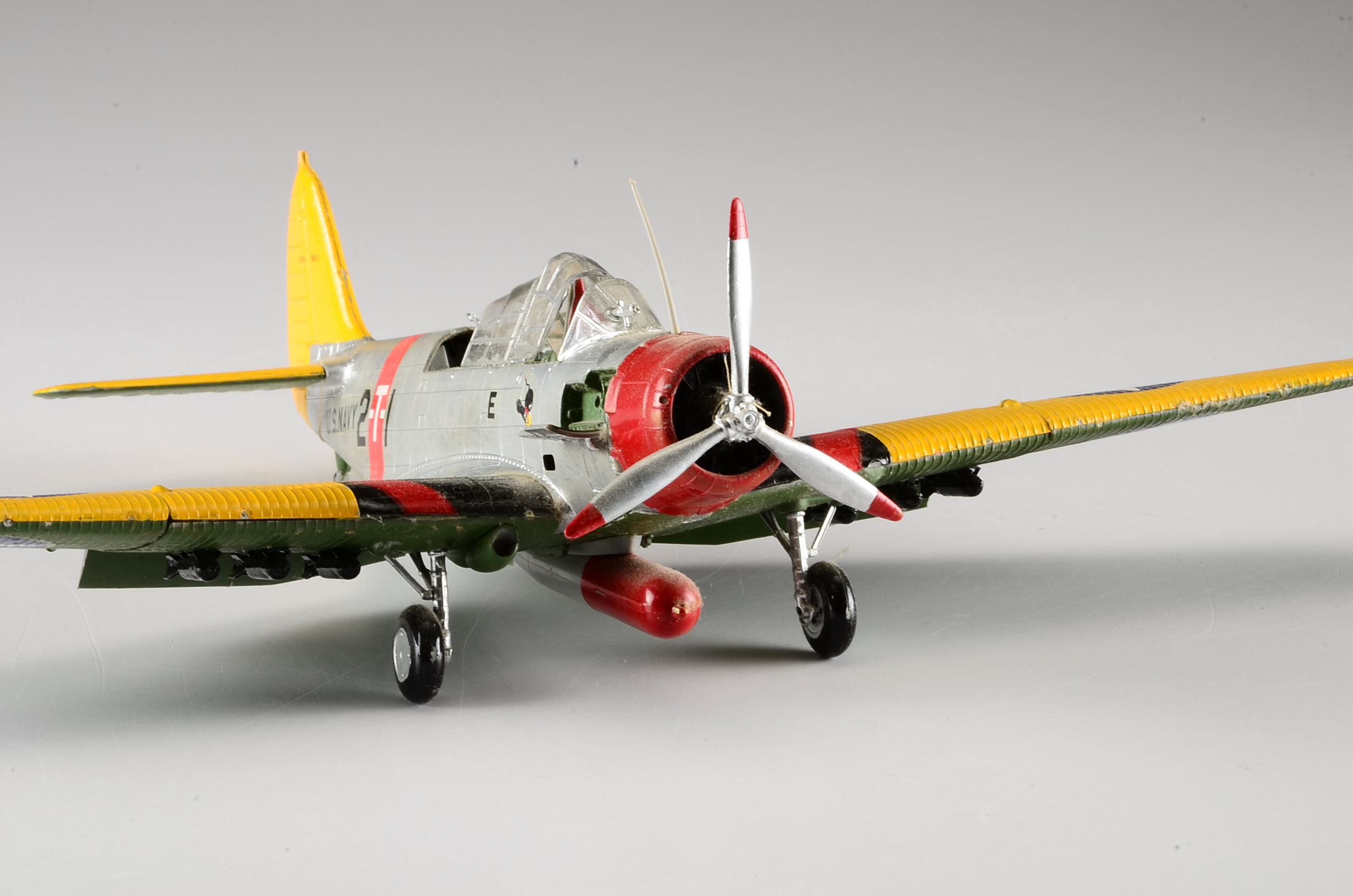 Three Vintage Handcrafted Airplane Models