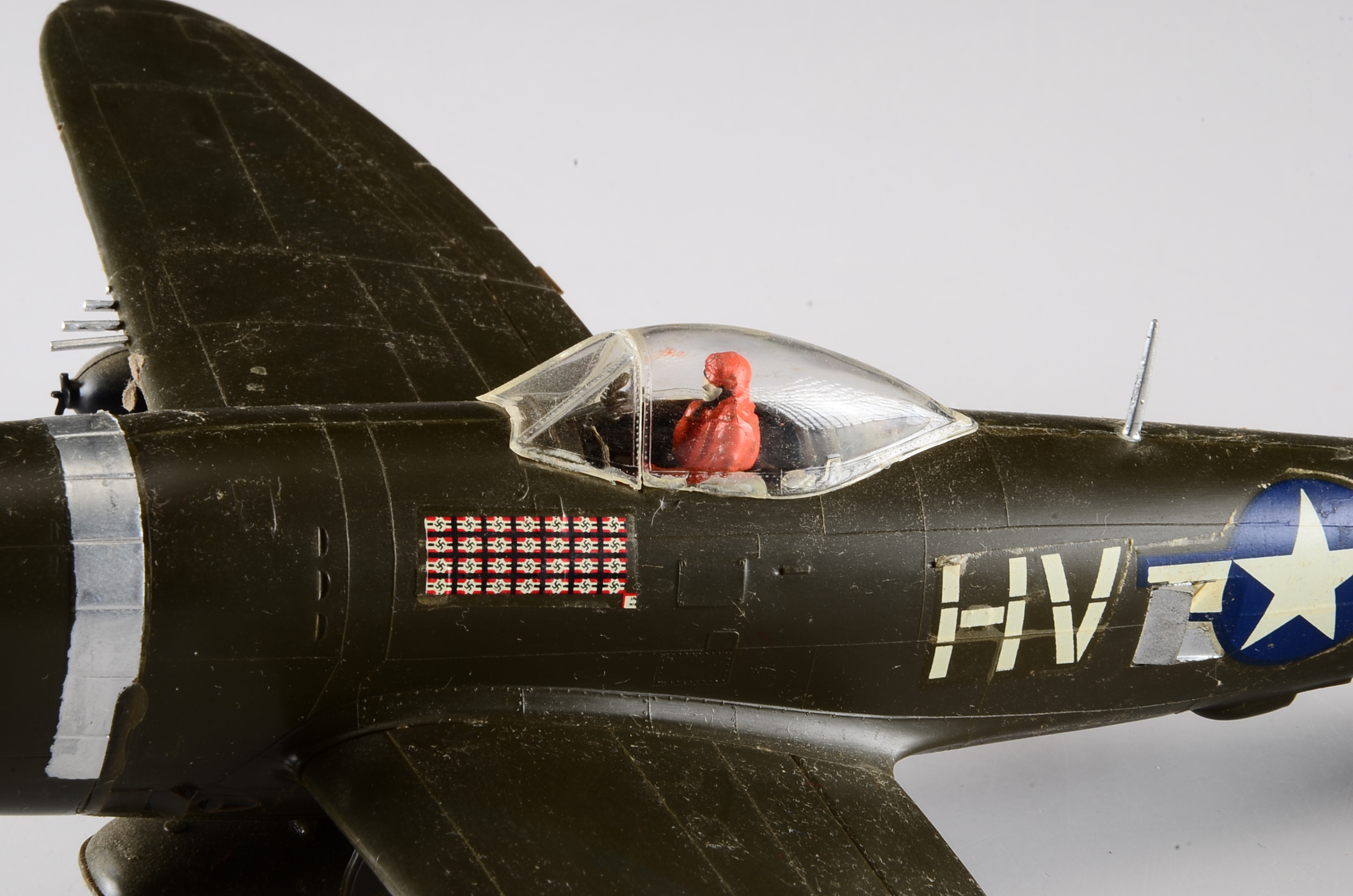 Three Vintage Handcrafted Airplane Models