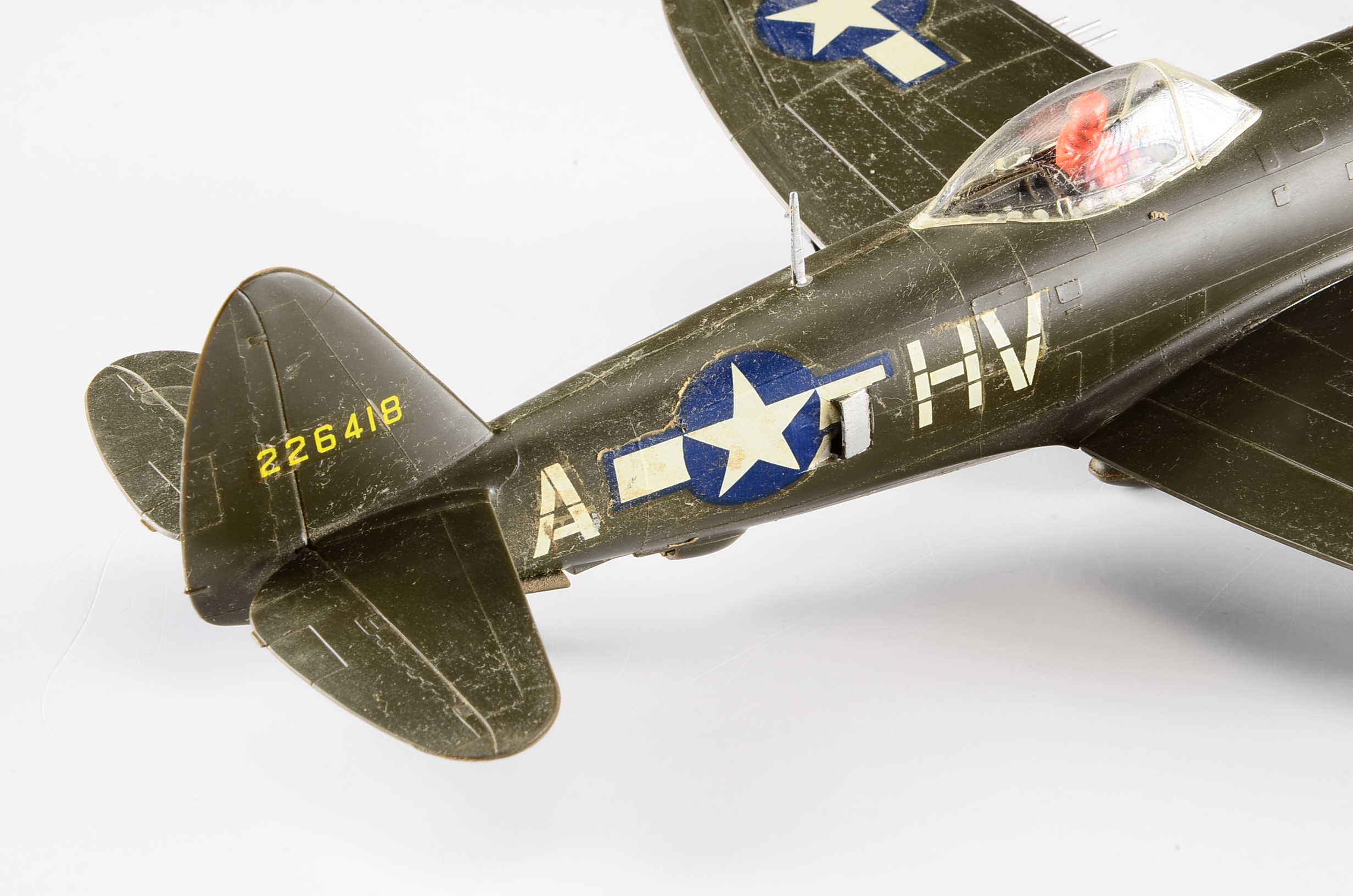 Three Vintage Handcrafted Airplane Models