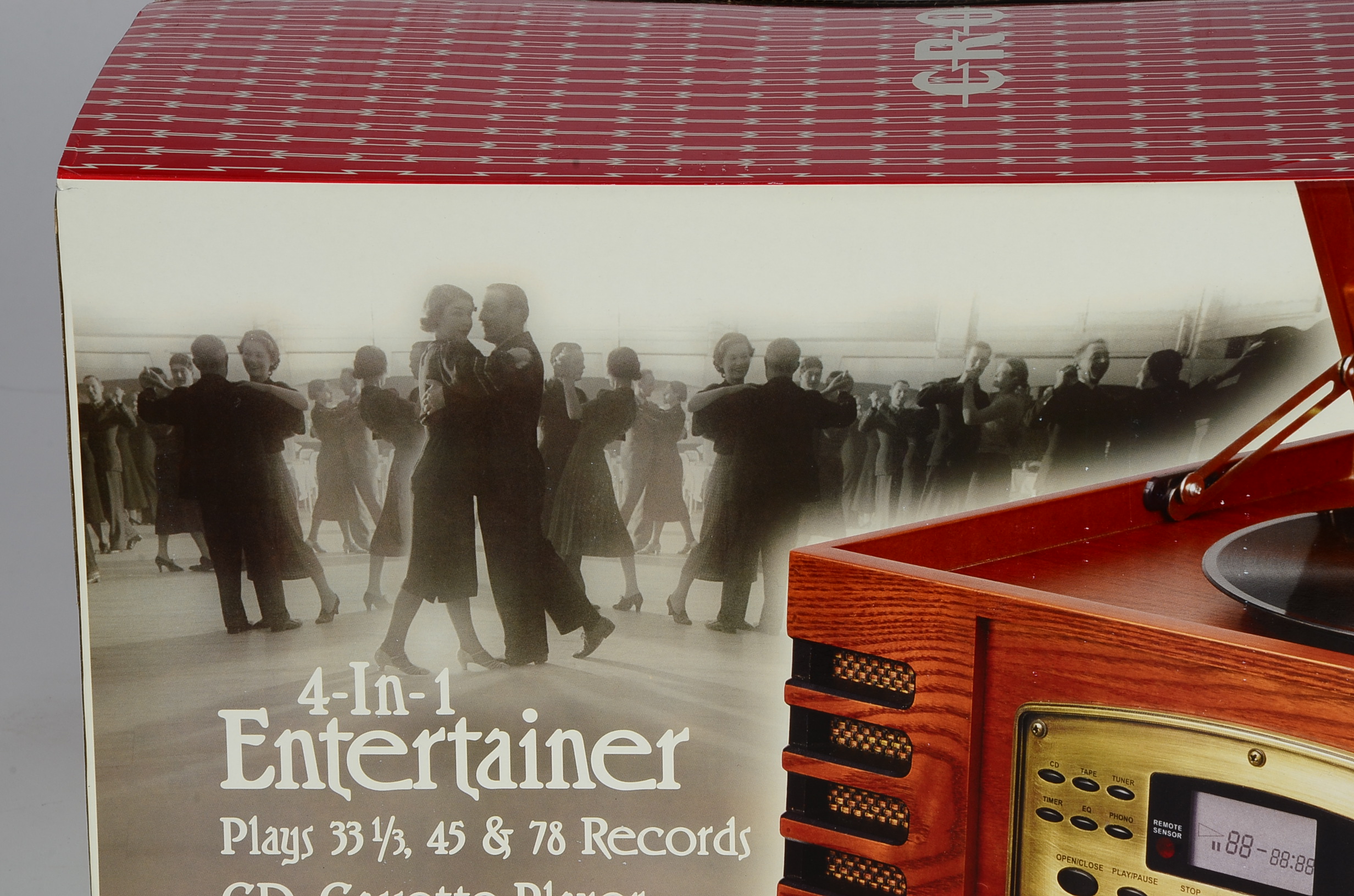 Reproduction Crosley 4 In 1 Entertainer Record Player, Stereo