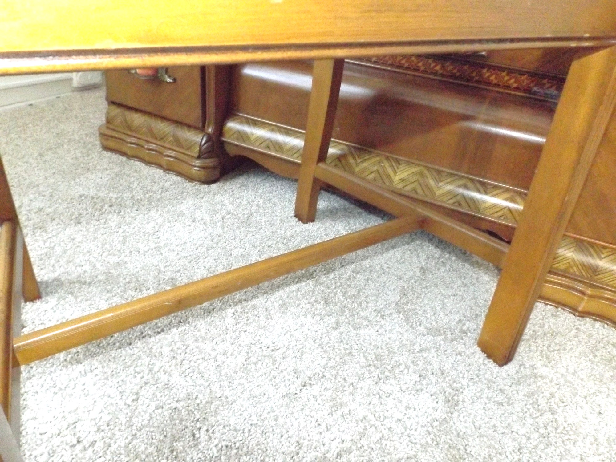 A Spectacular Art Deco Waterfall Vanity Dresser with Bench