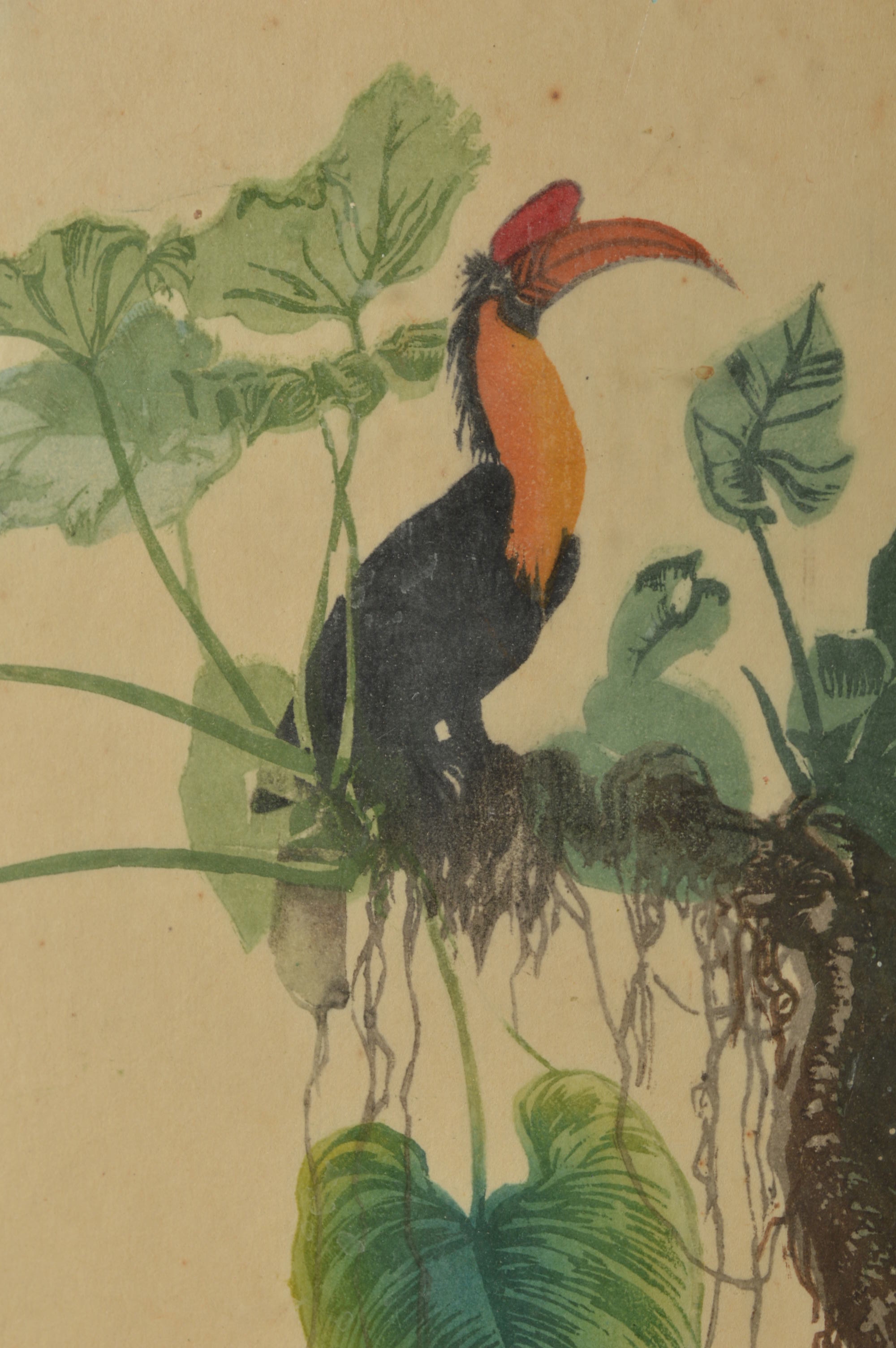 "Im Dschungel" Woodcut by Artist Leo Frank