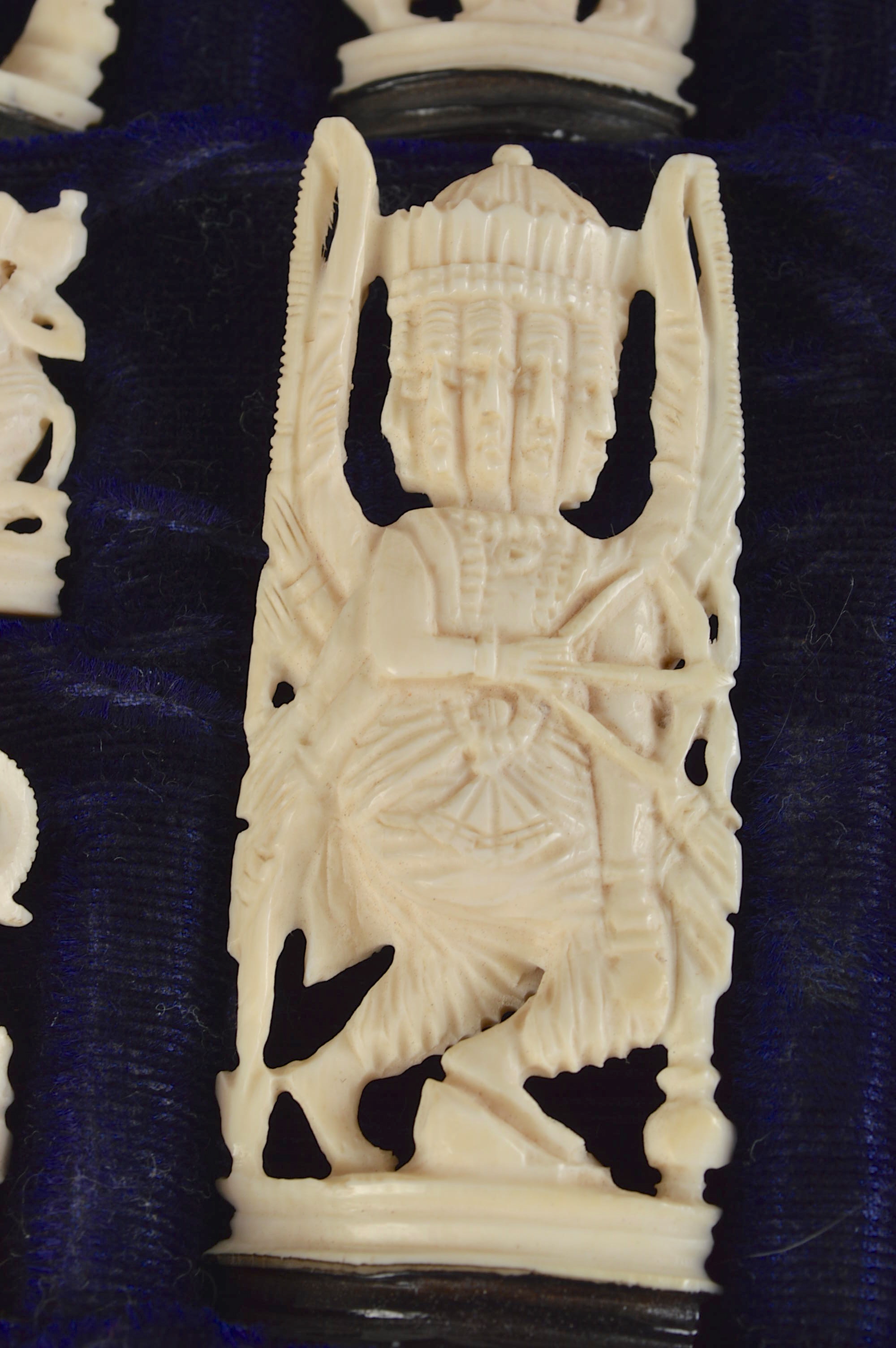 Hand-Carved Thai Ivory Chess Set