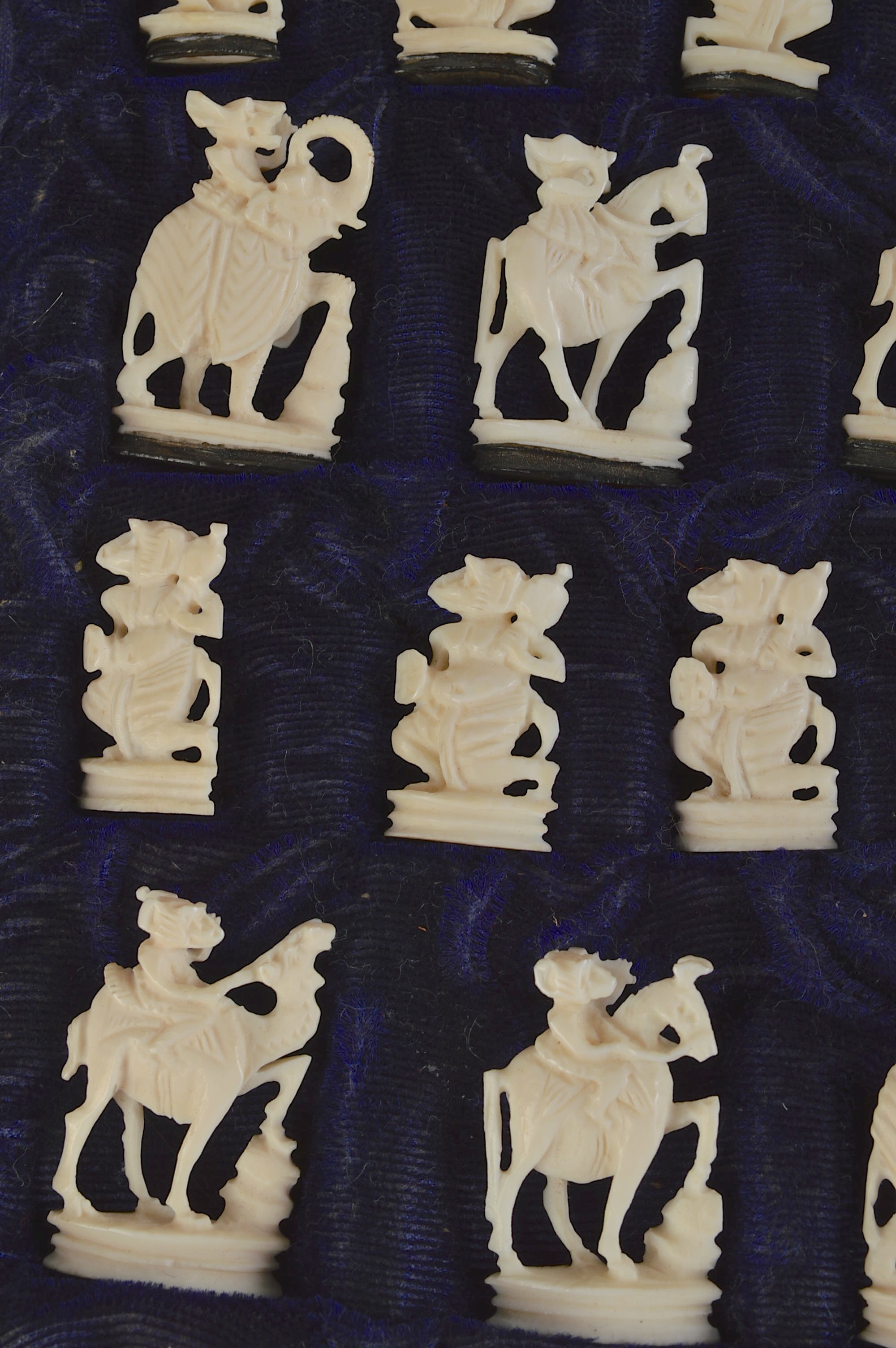 Hand-Carved Thai Ivory Chess Set