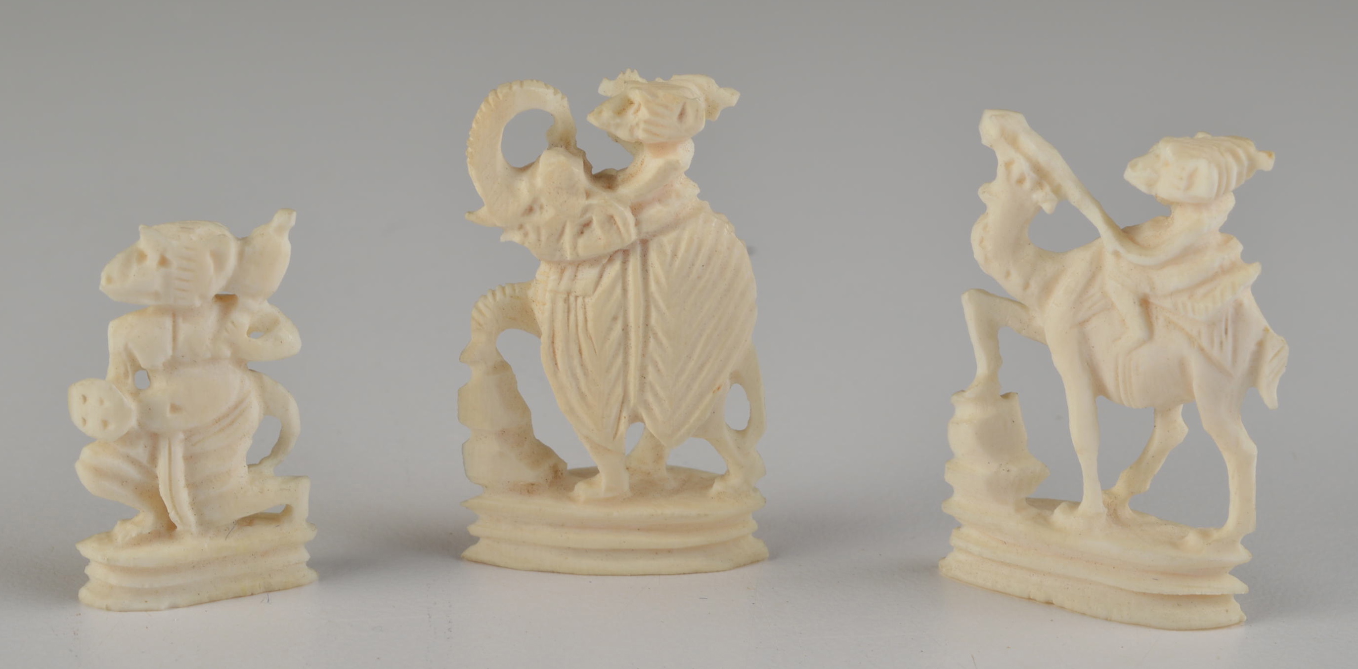 Hand-Carved Thai Ivory Chess Set