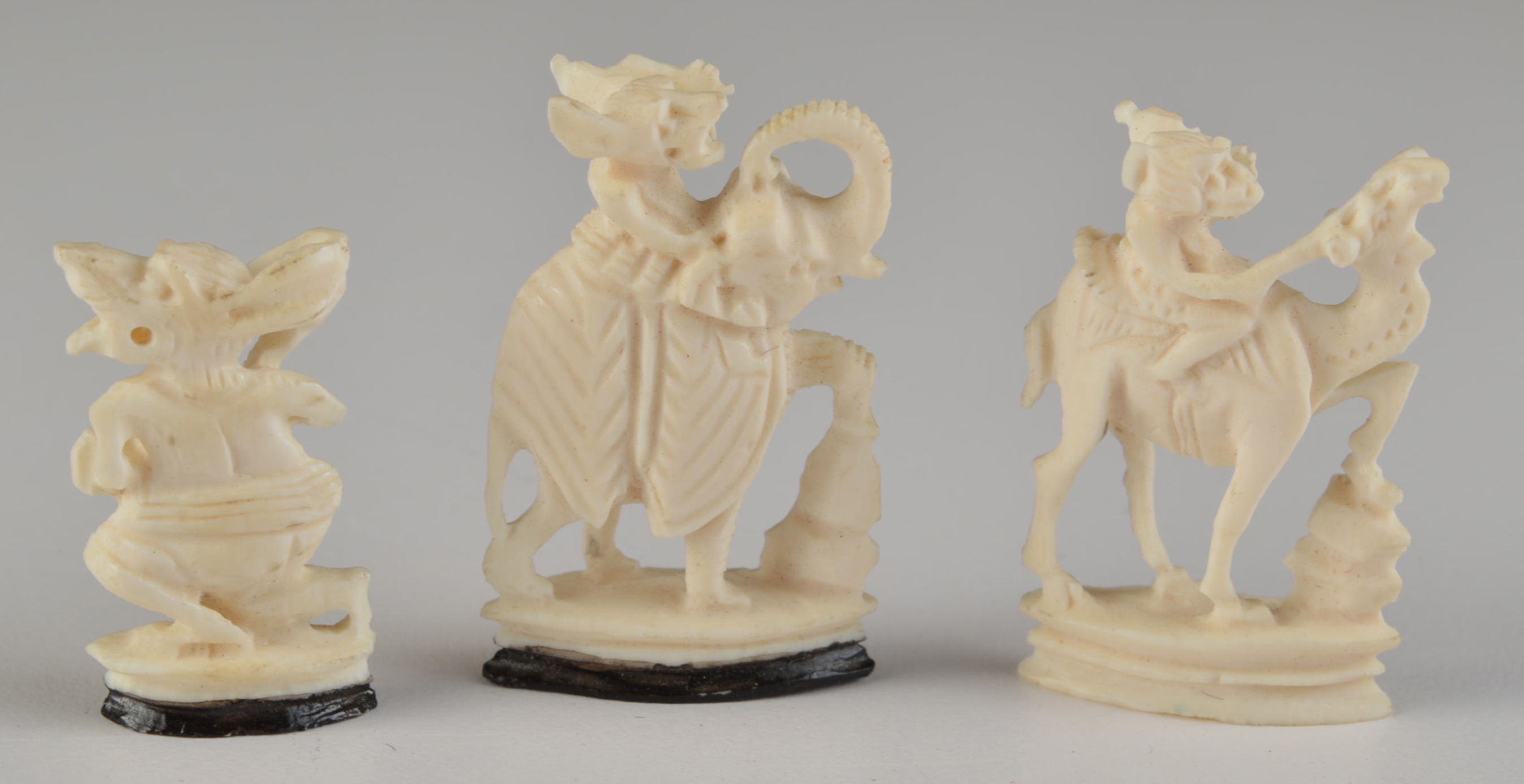 Hand-Carved Thai Ivory Chess Set