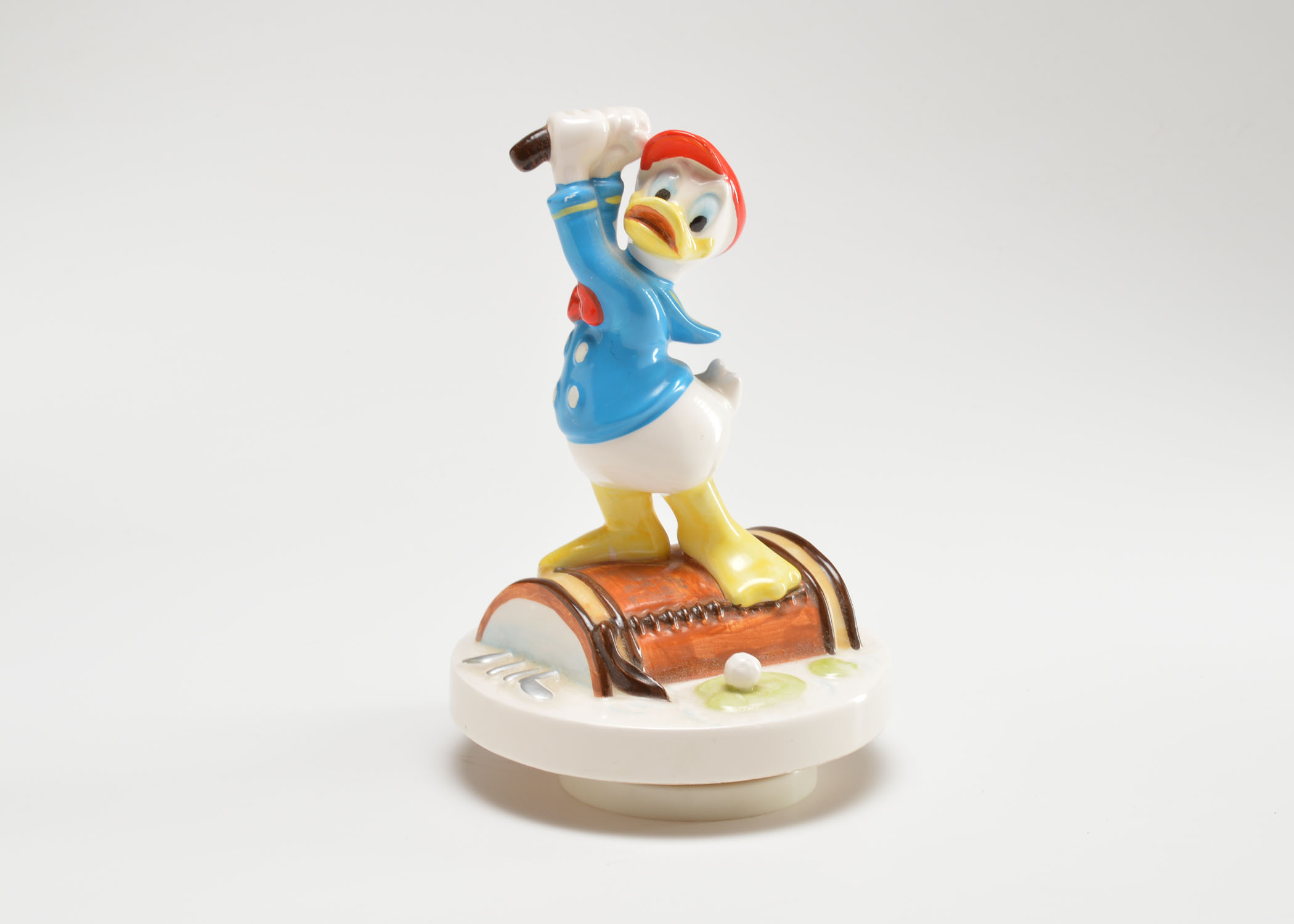 Donald Duck Ceramic Music Figurine by Schmidt