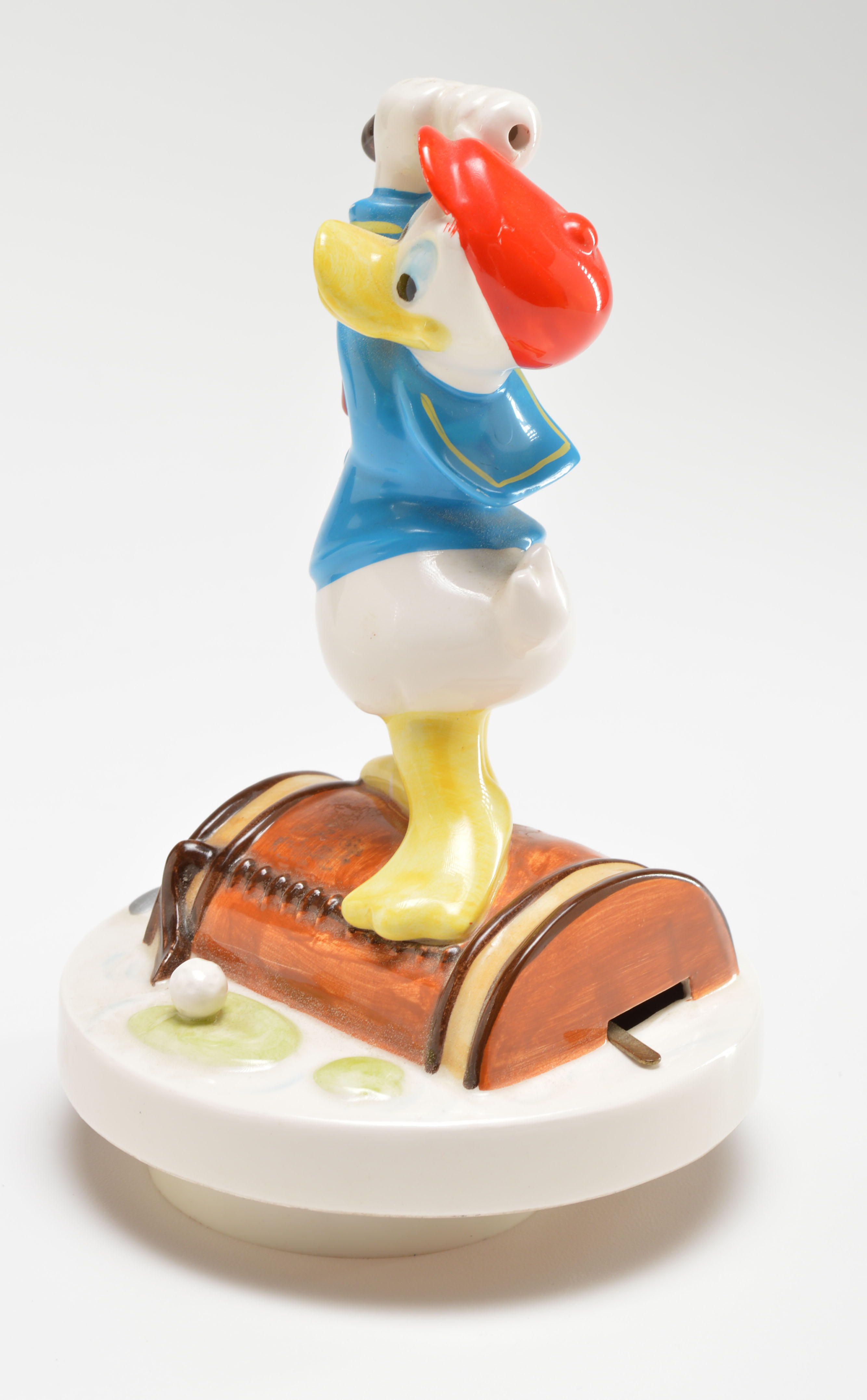 Donald Duck Ceramic Music Figurine by Schmidt