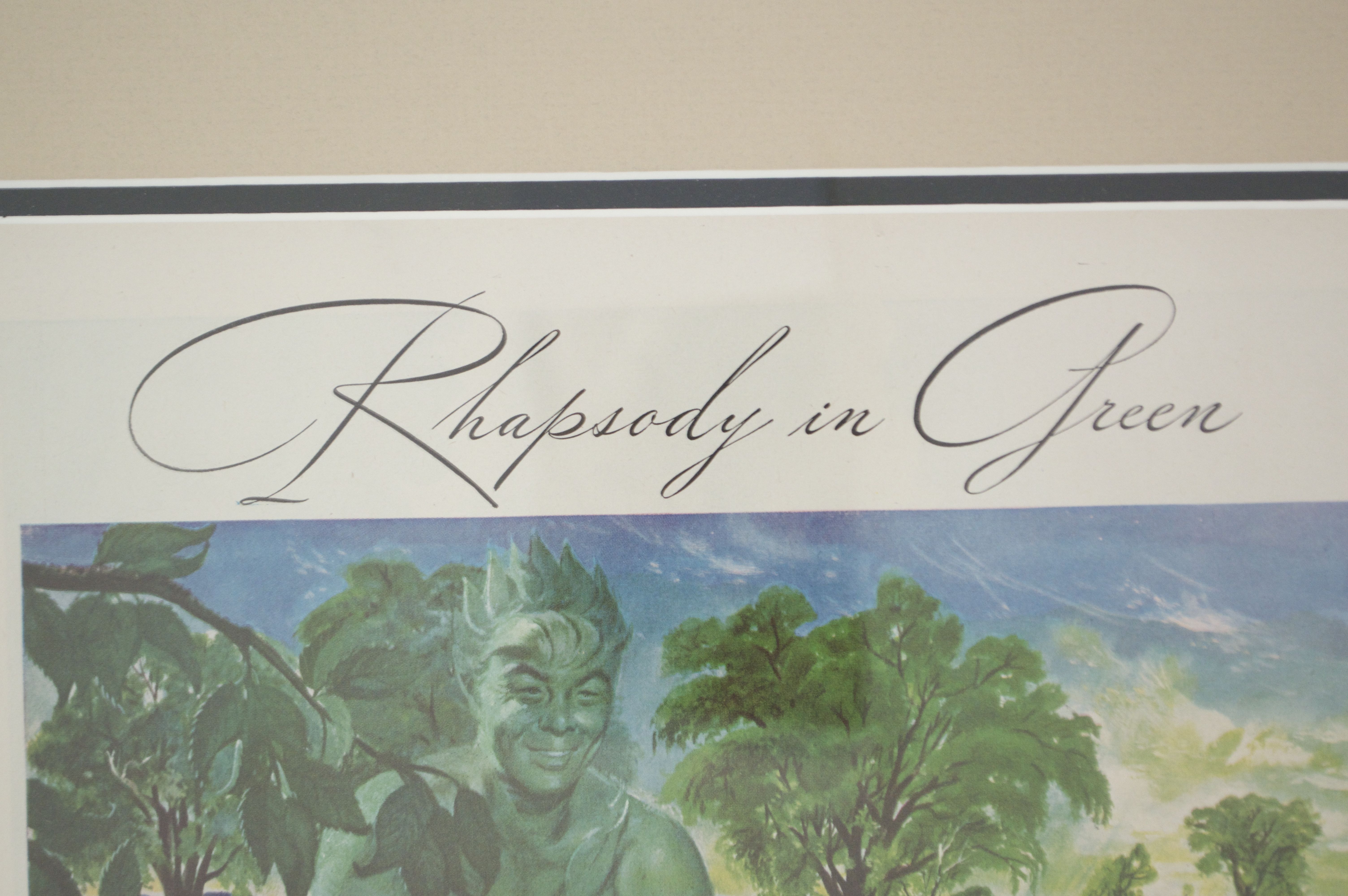 Framed Vintage 1944 LIFE Magazine Green Giant Brand Peas Ad