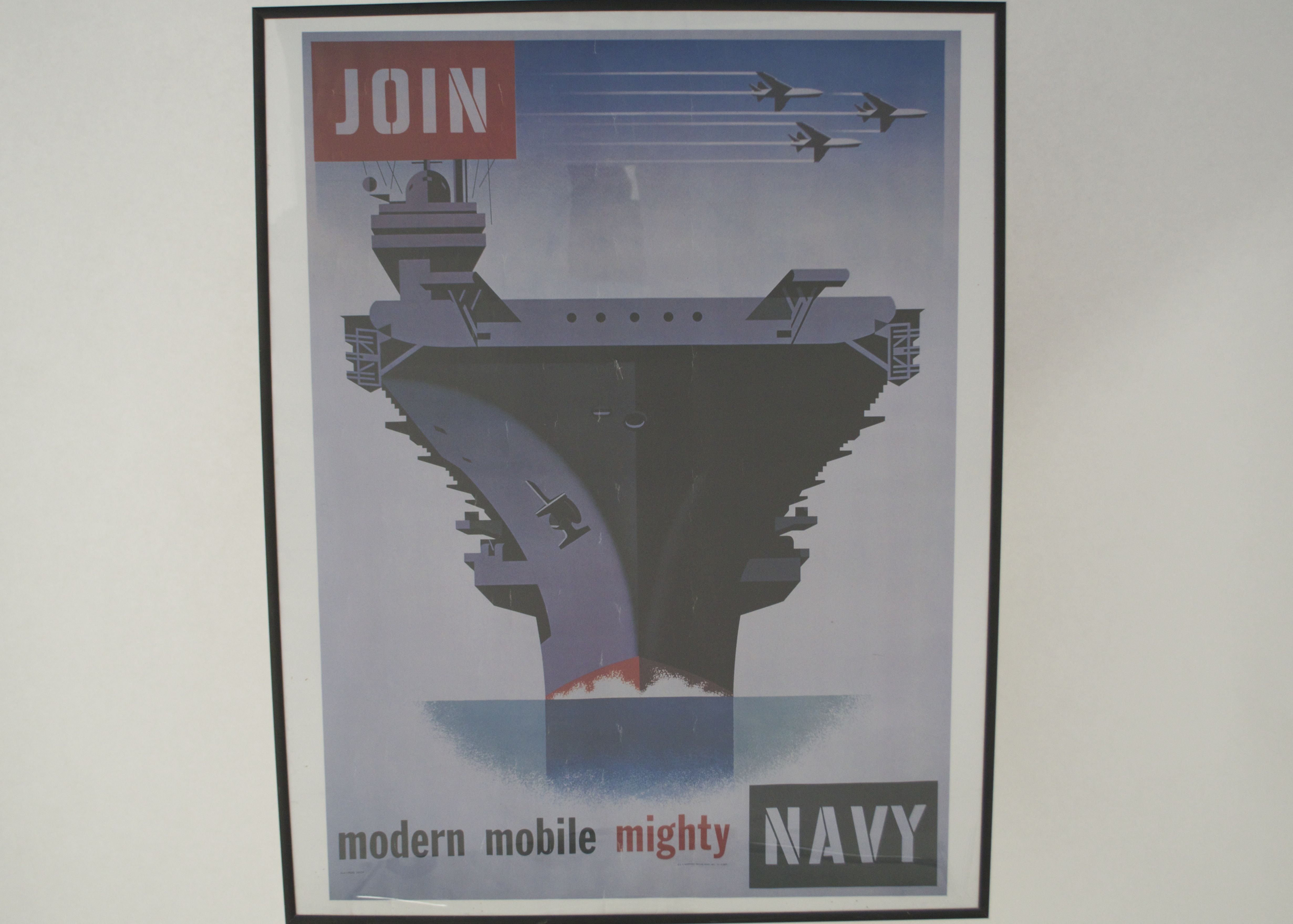 Modern Reproduction Print of Vintage Navy Recruiting Poster