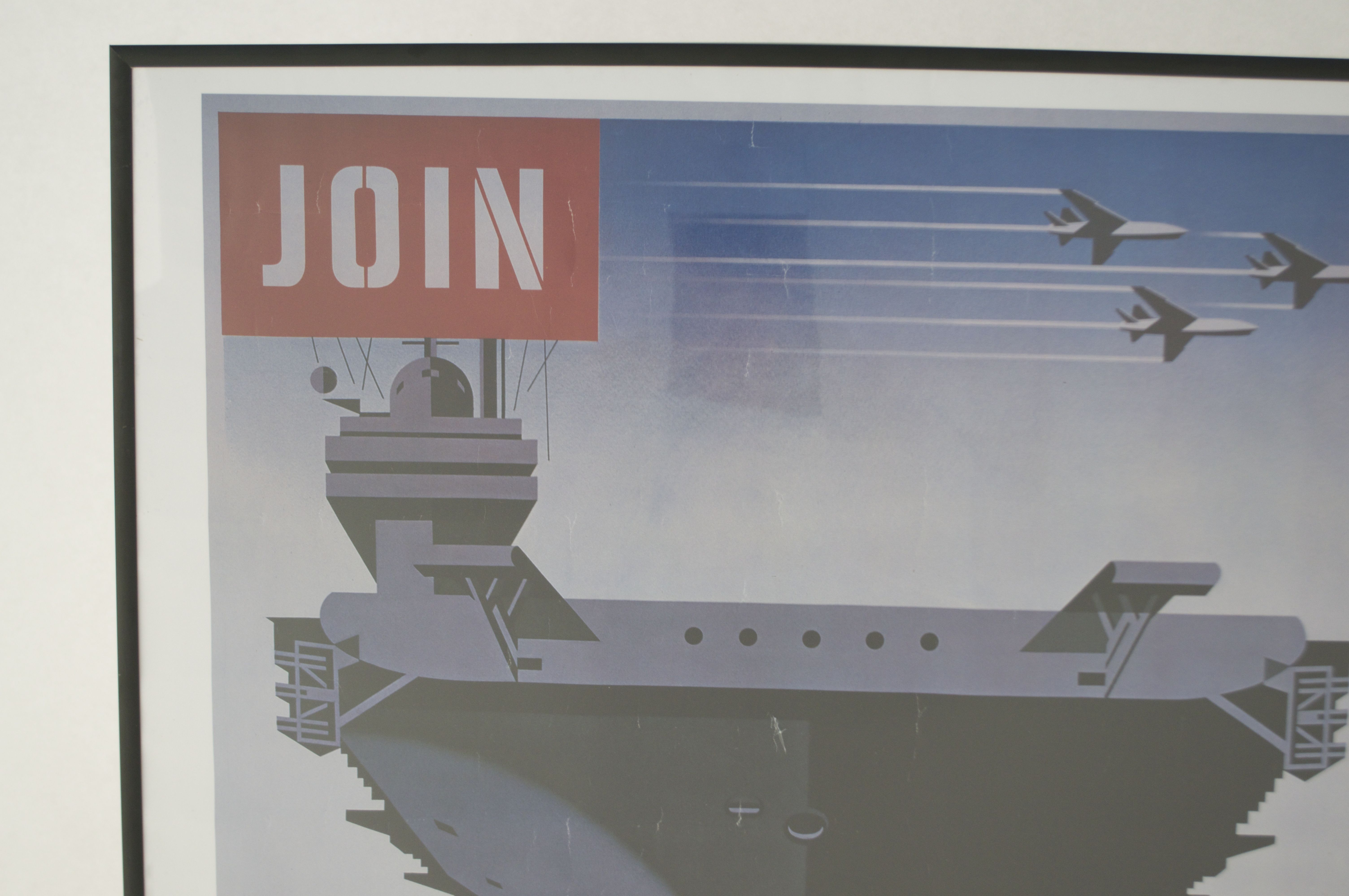 Modern Reproduction Print of Vintage Navy Recruiting Poster