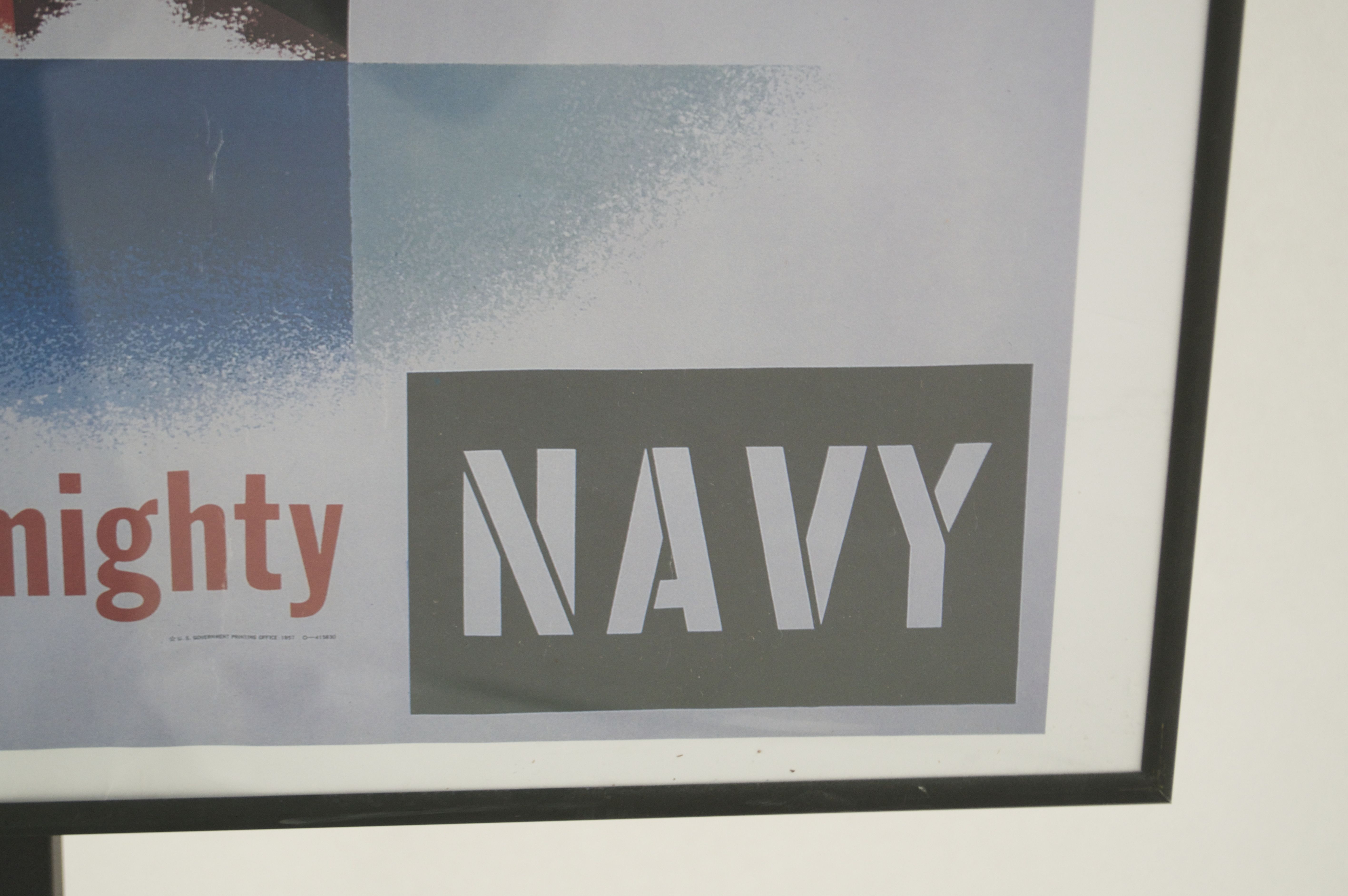 Modern Reproduction Print of Vintage Navy Recruiting Poster