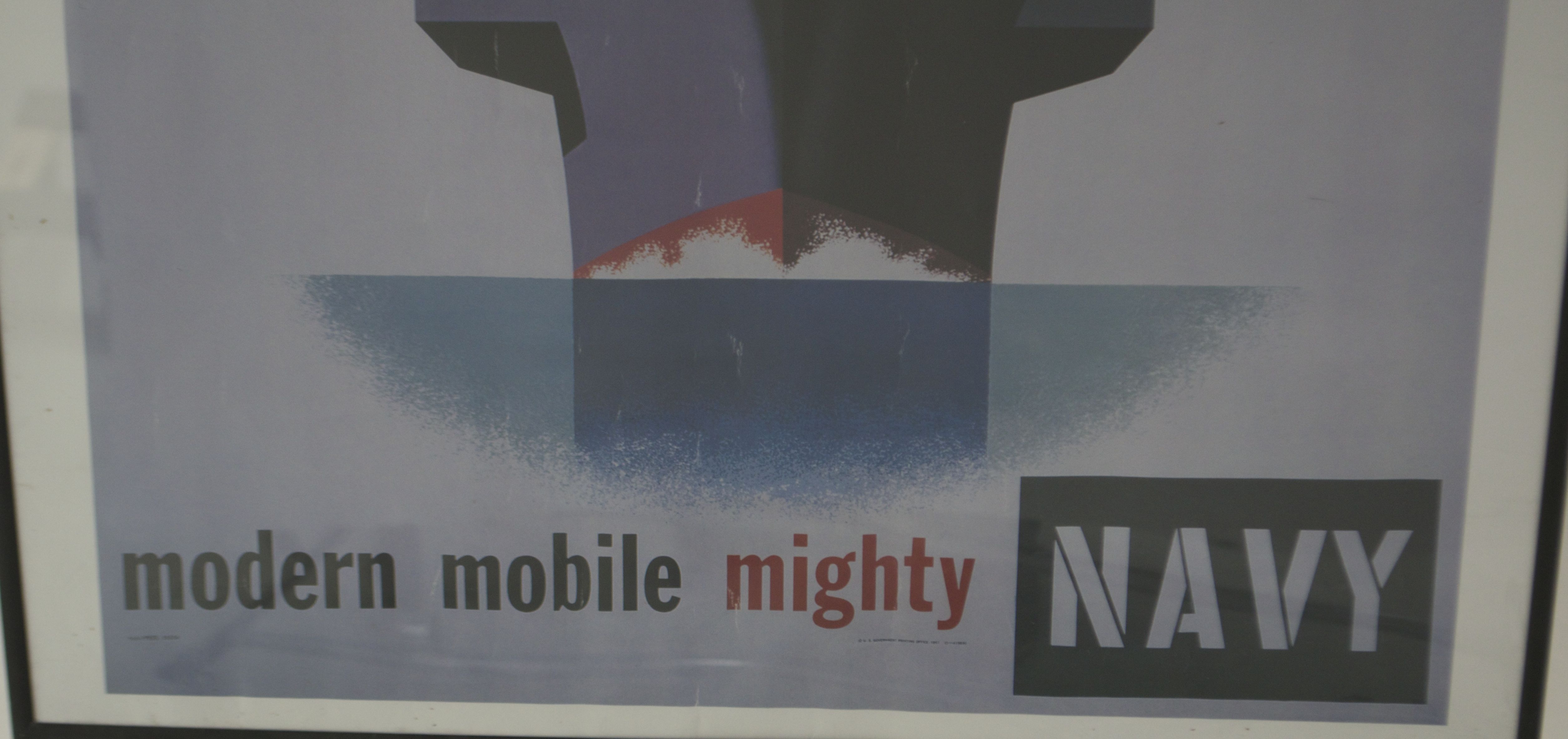 Modern Reproduction Print of Vintage Navy Recruiting Poster