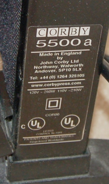 Corby of Windsor Pants Press and Valet Stand