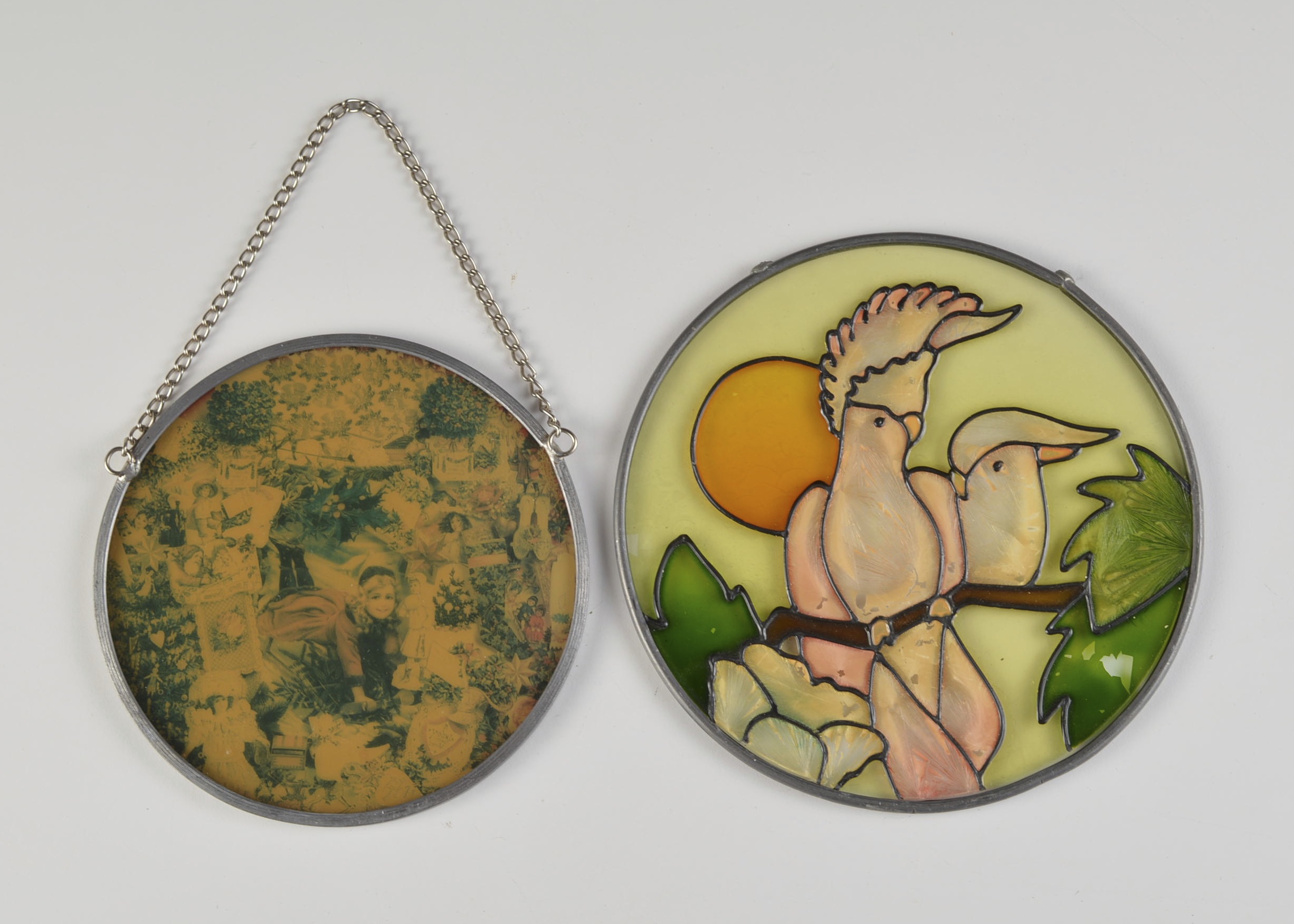 Two Glass Sun Catchers 