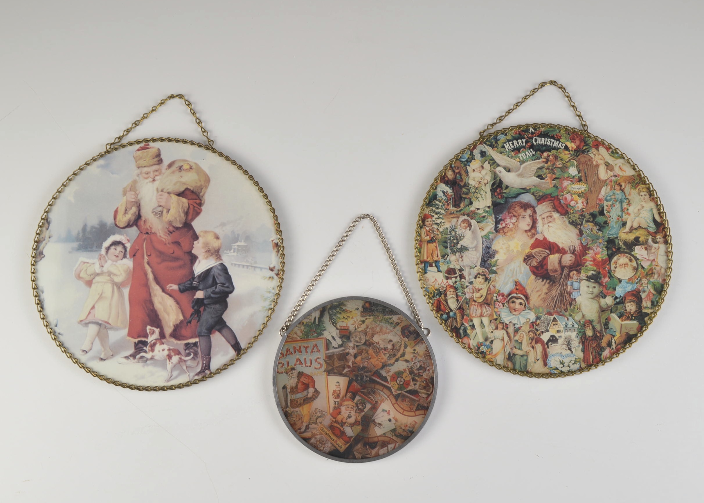 Trio of Vintage Style Holiday Artwork