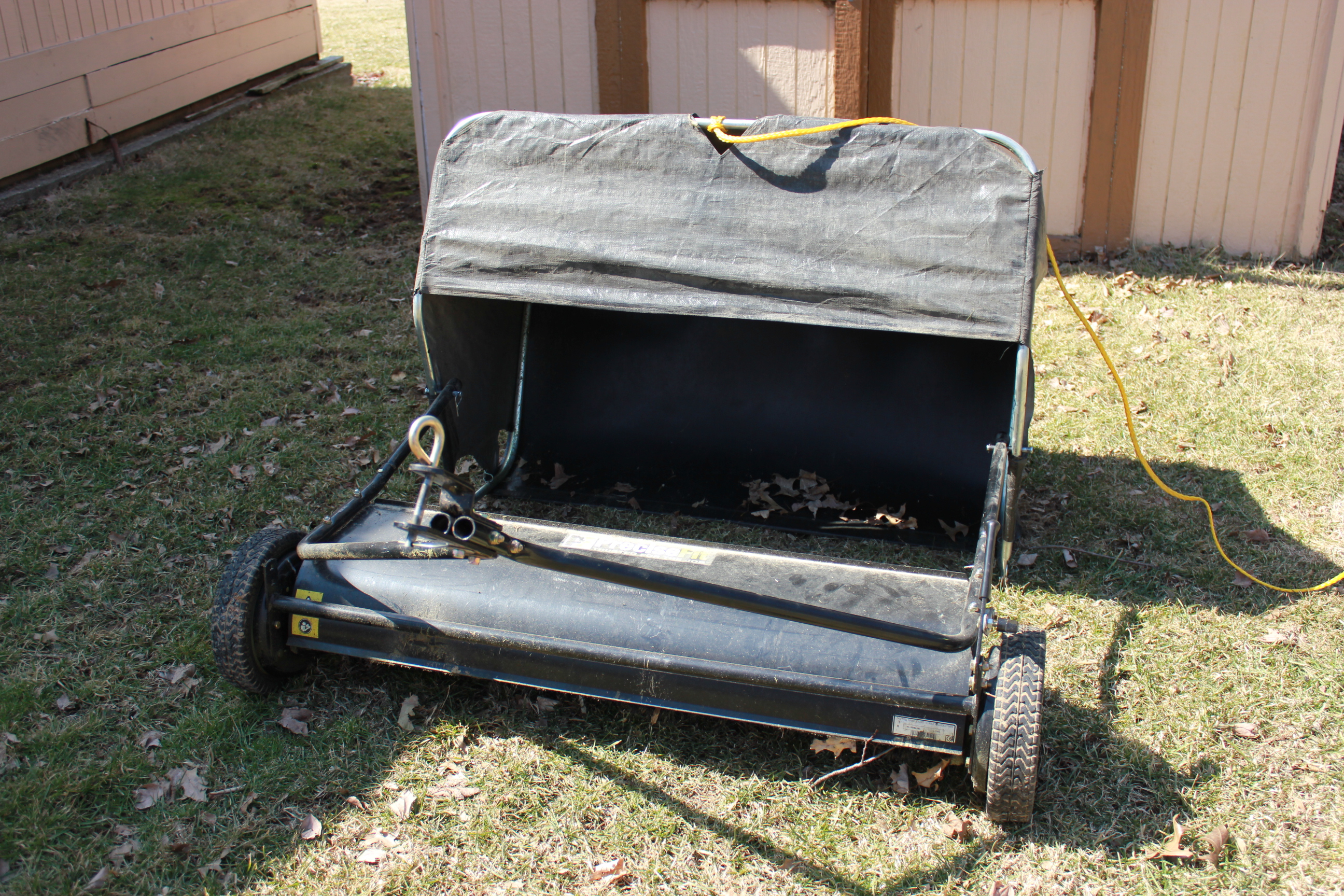 Precise Fit Tow Behind Lawn Sweeper