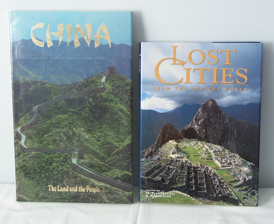 Two Hardcover Coffee Table Books - 'China' and "Lost Cities'